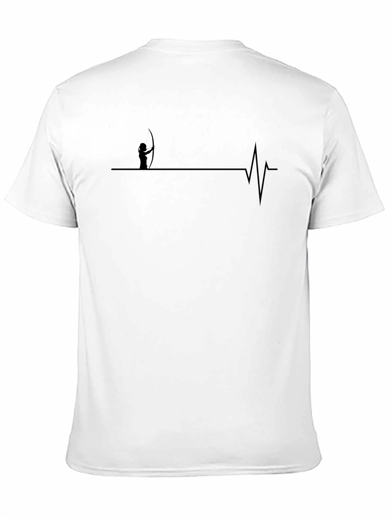 Archer Heartbeat T-Shirt - Black Cotton Tee