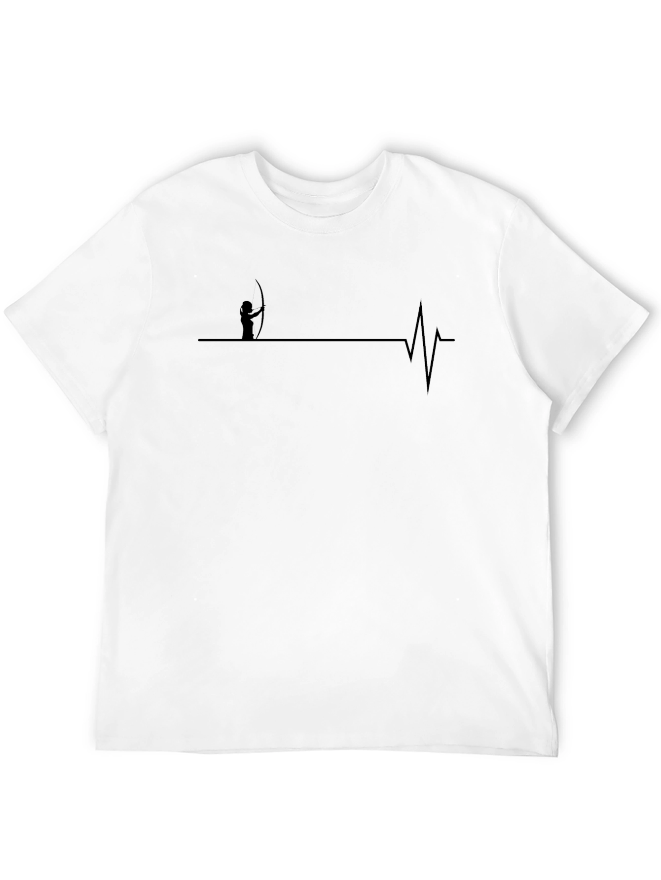 Archer Heartbeat T-Shirt - Black Cotton Tee