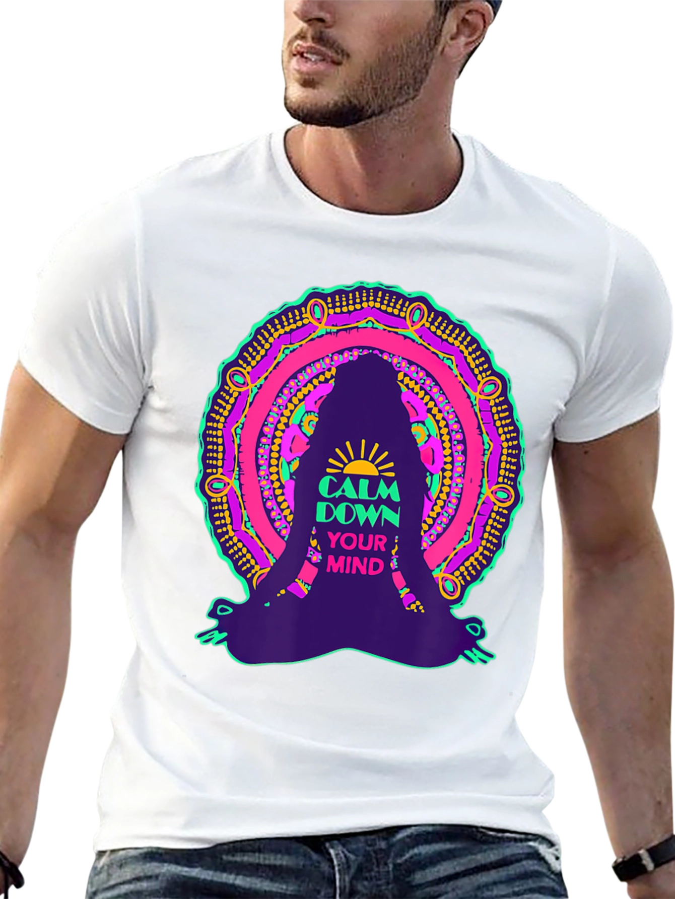 Calm Down Your Mind Mandala T-Shirt