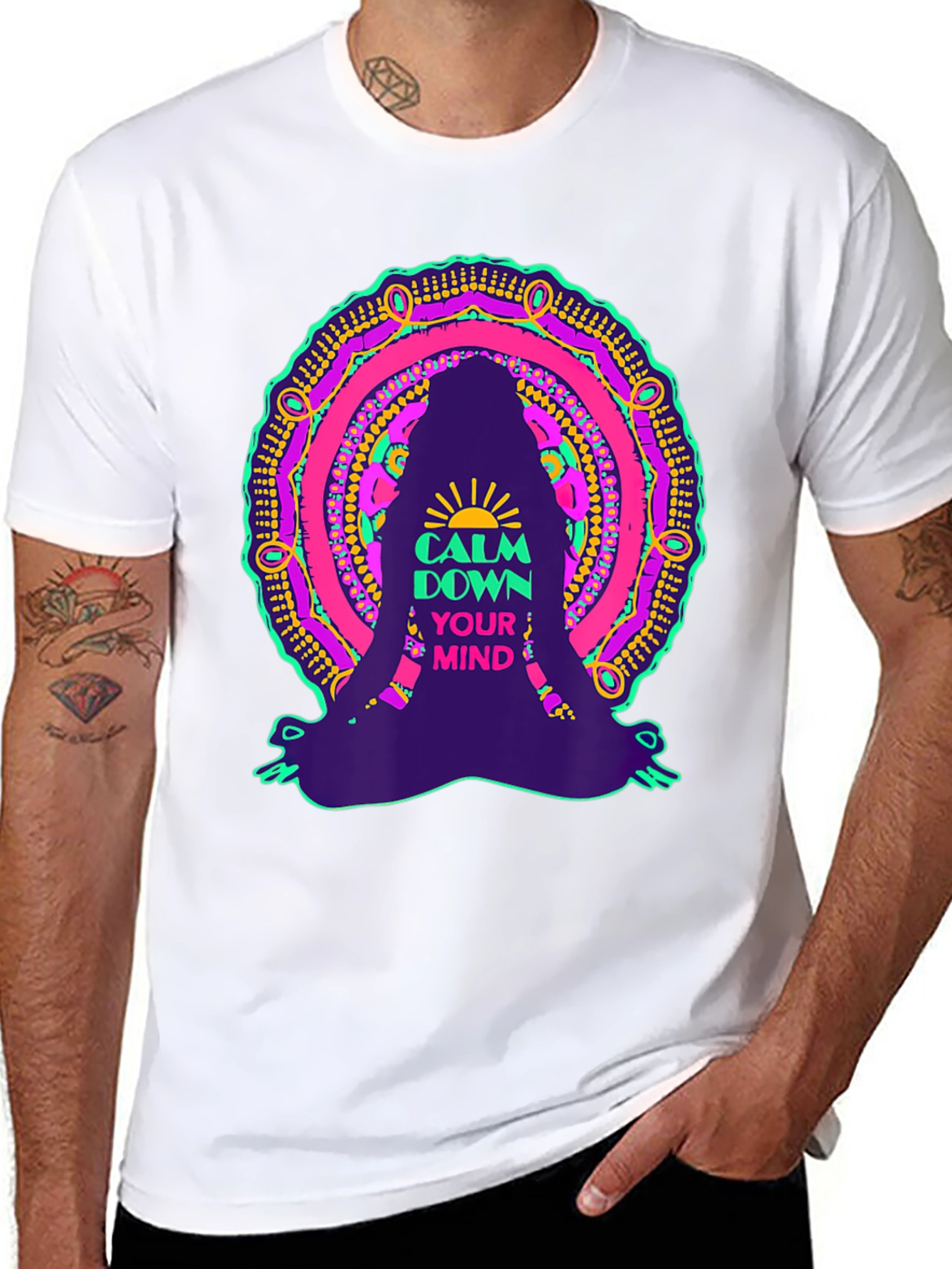 Calm Down Your Mind Mandala T-Shirt