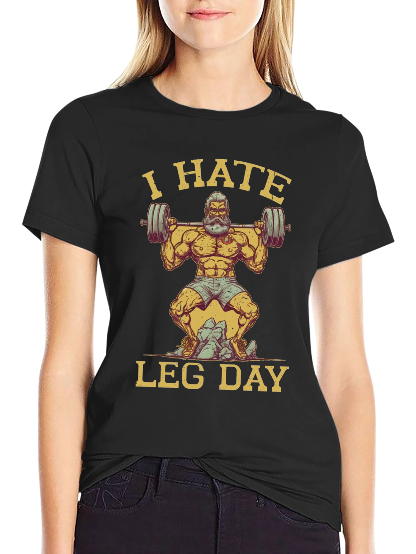 I Hate Leg Day Graphic T-Shirt
