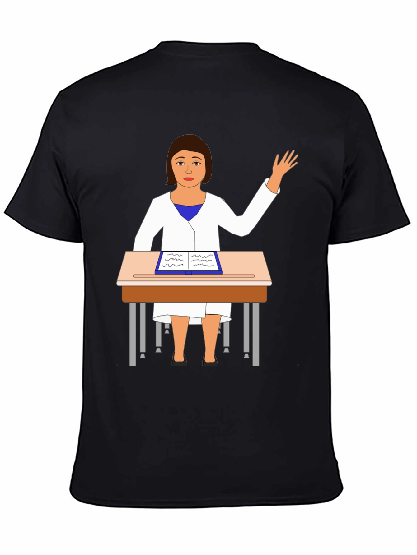 Cartoon Teacher T-Shirt Novelty Graphic Tee