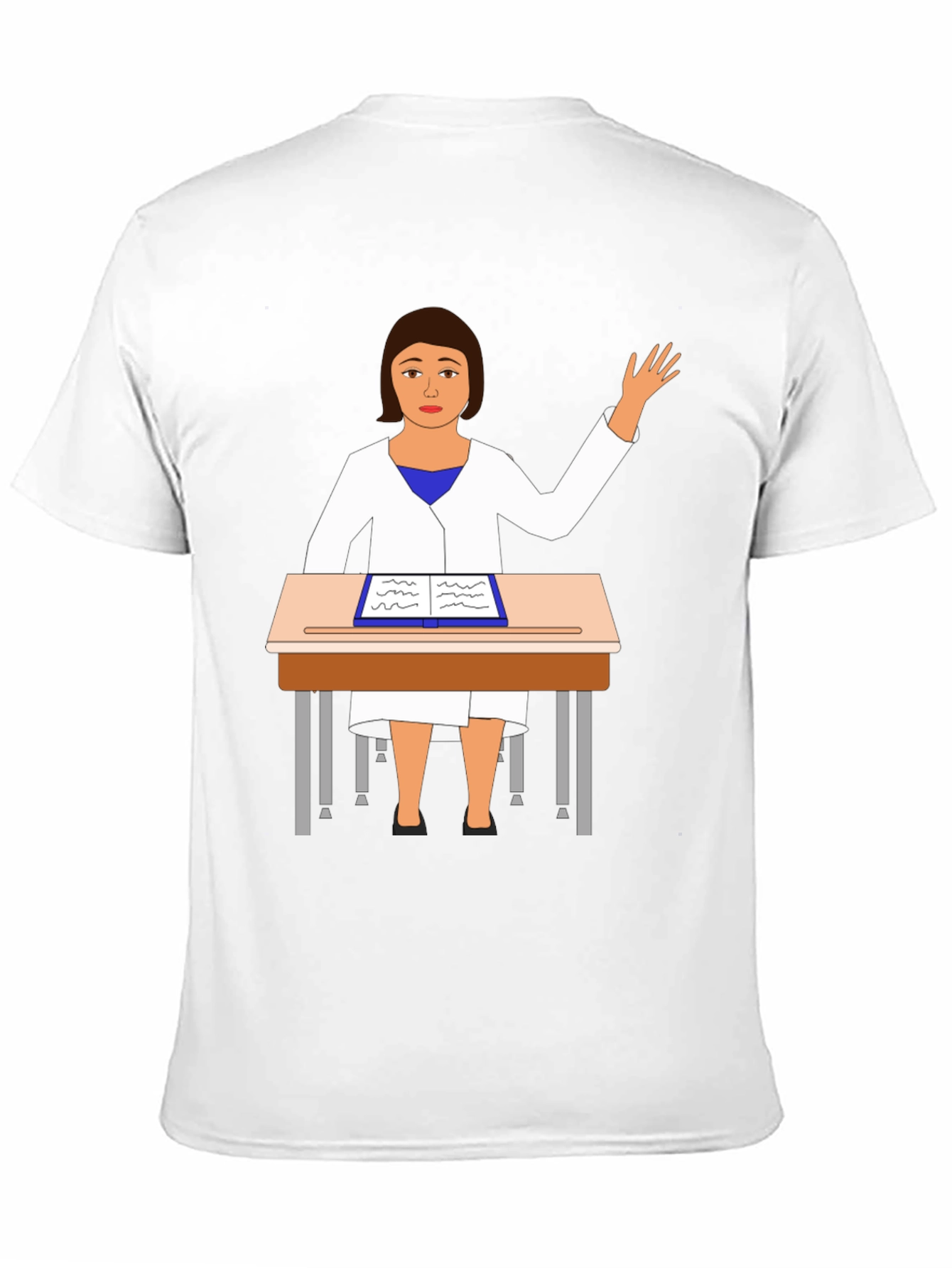 Cartoon Teacher T-Shirt Novelty Graphic Tee