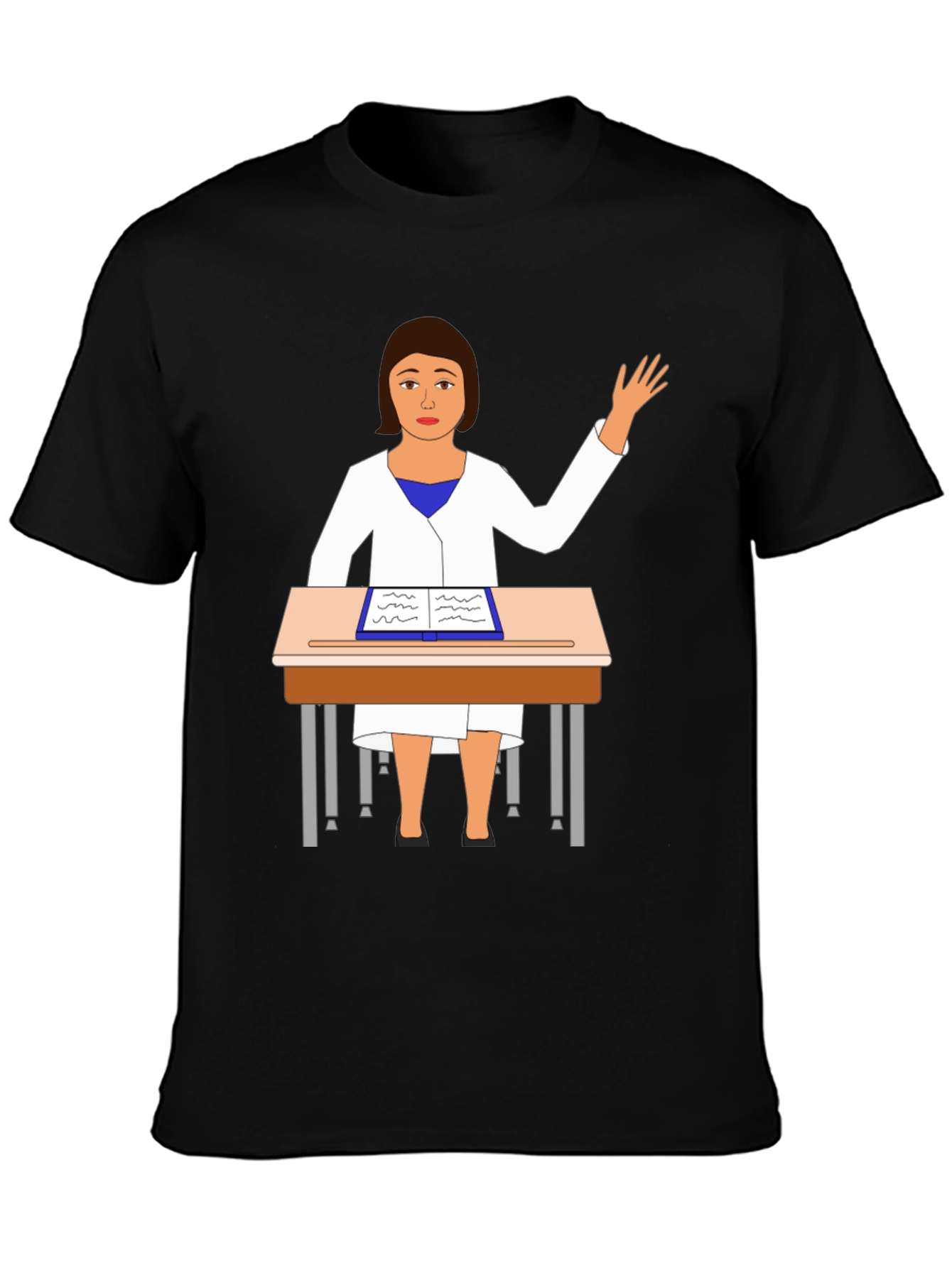 Cartoon Teacher T-Shirt Novelty Graphic Tee