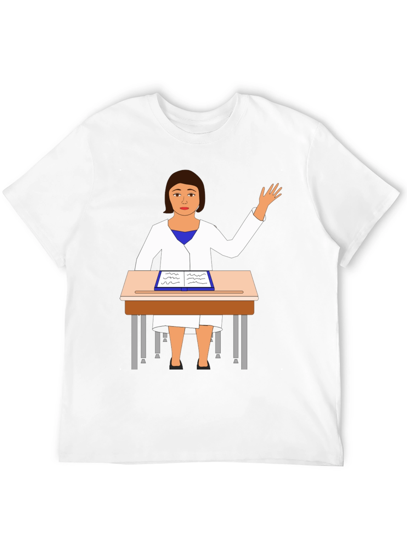 Cartoon Teacher T-Shirt Novelty Graphic Tee
