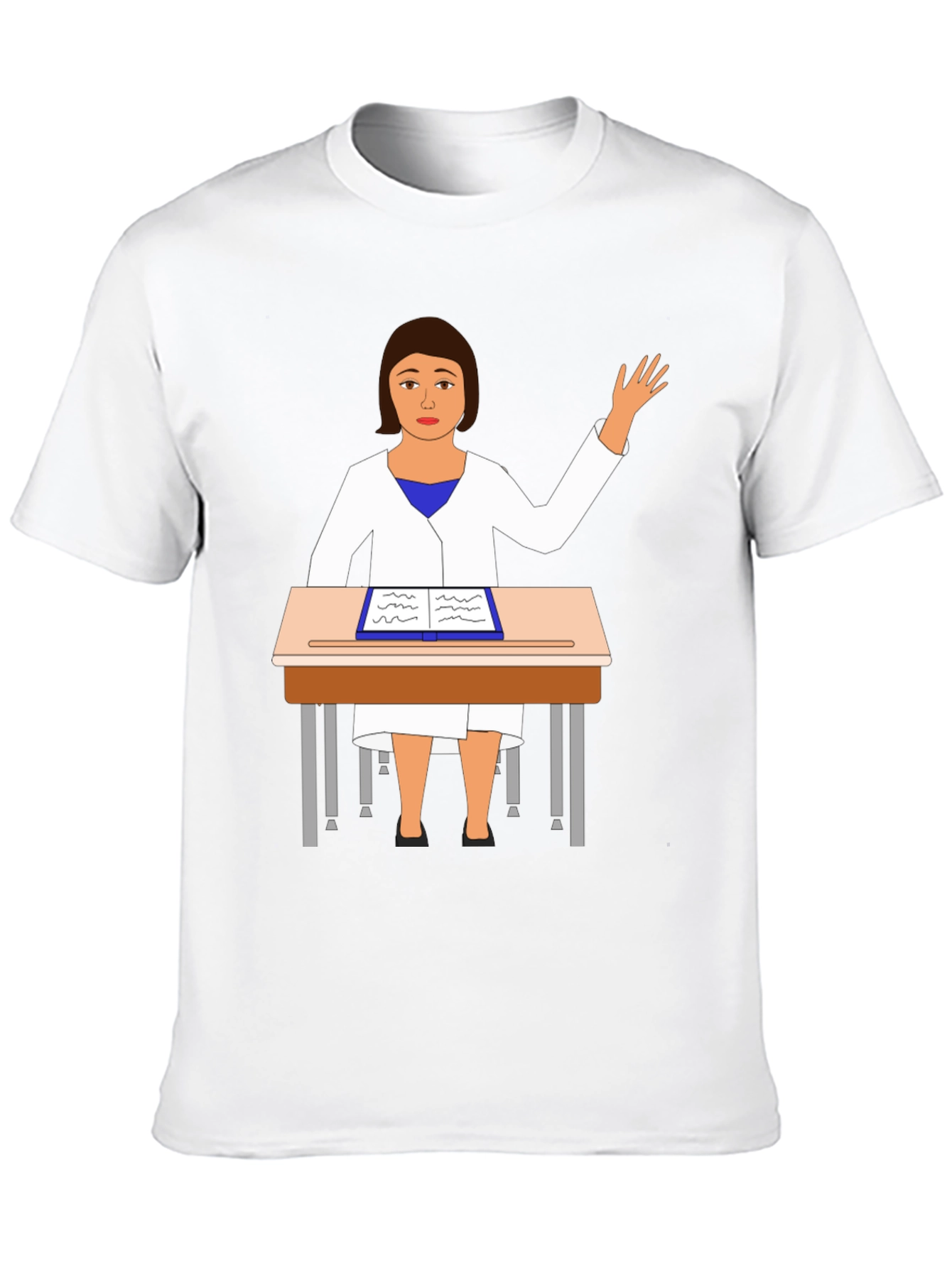 Cartoon Teacher T-Shirt Novelty Graphic Tee
