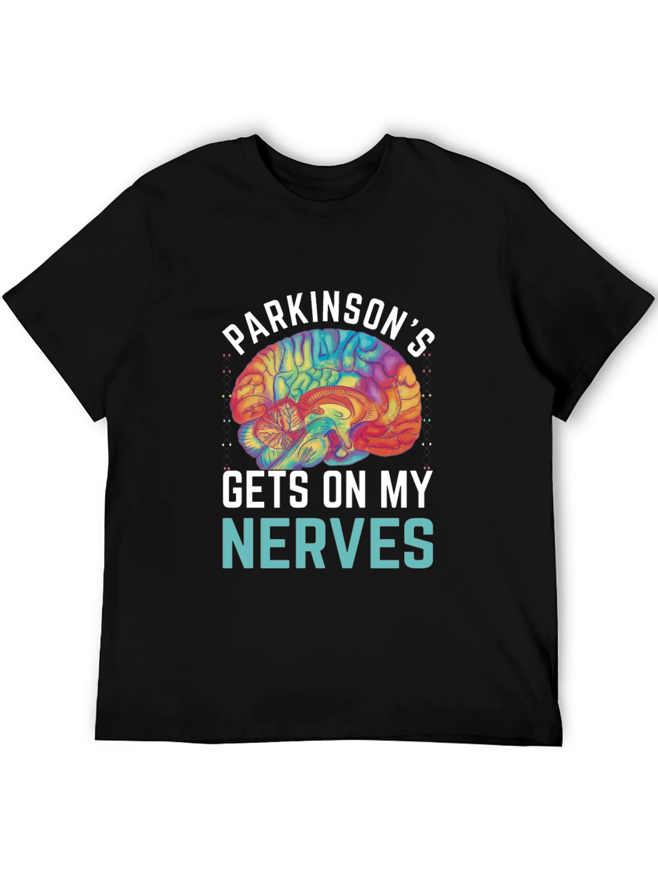 Parkinsons Awareness T-Shirt - Gets On My Nerves