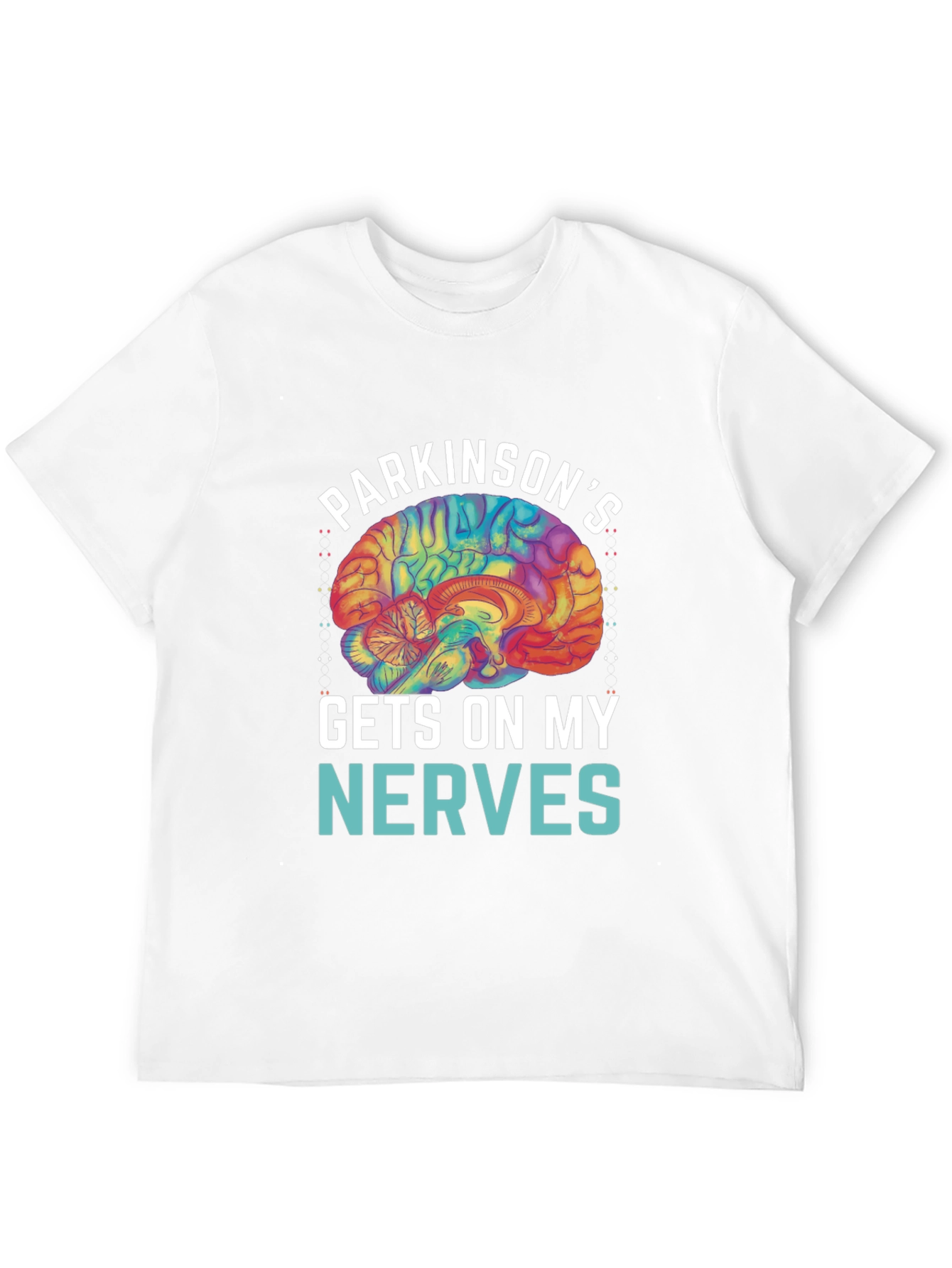 Parkinsons Awareness T-Shirt - Gets On My Nerves