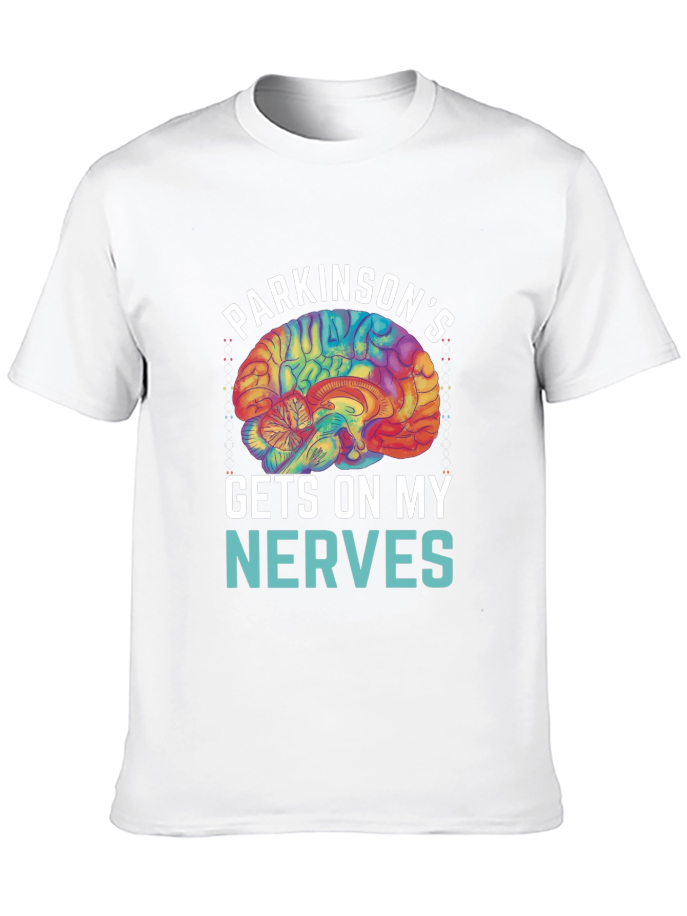 Parkinsons Awareness T-Shirt - Gets On My Nerves