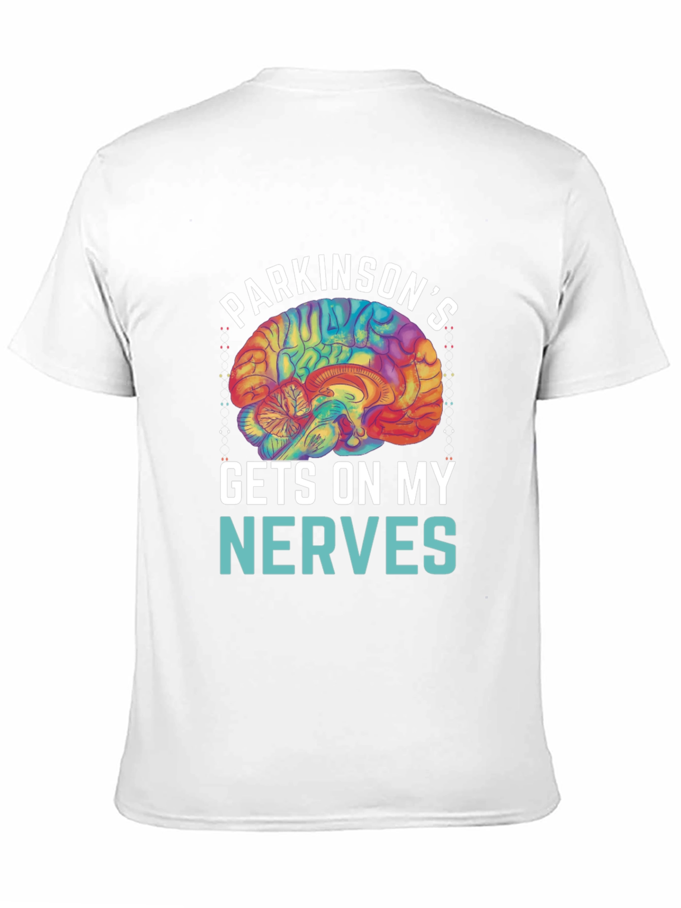 Parkinsons Awareness T-Shirt - Gets On My Nerves