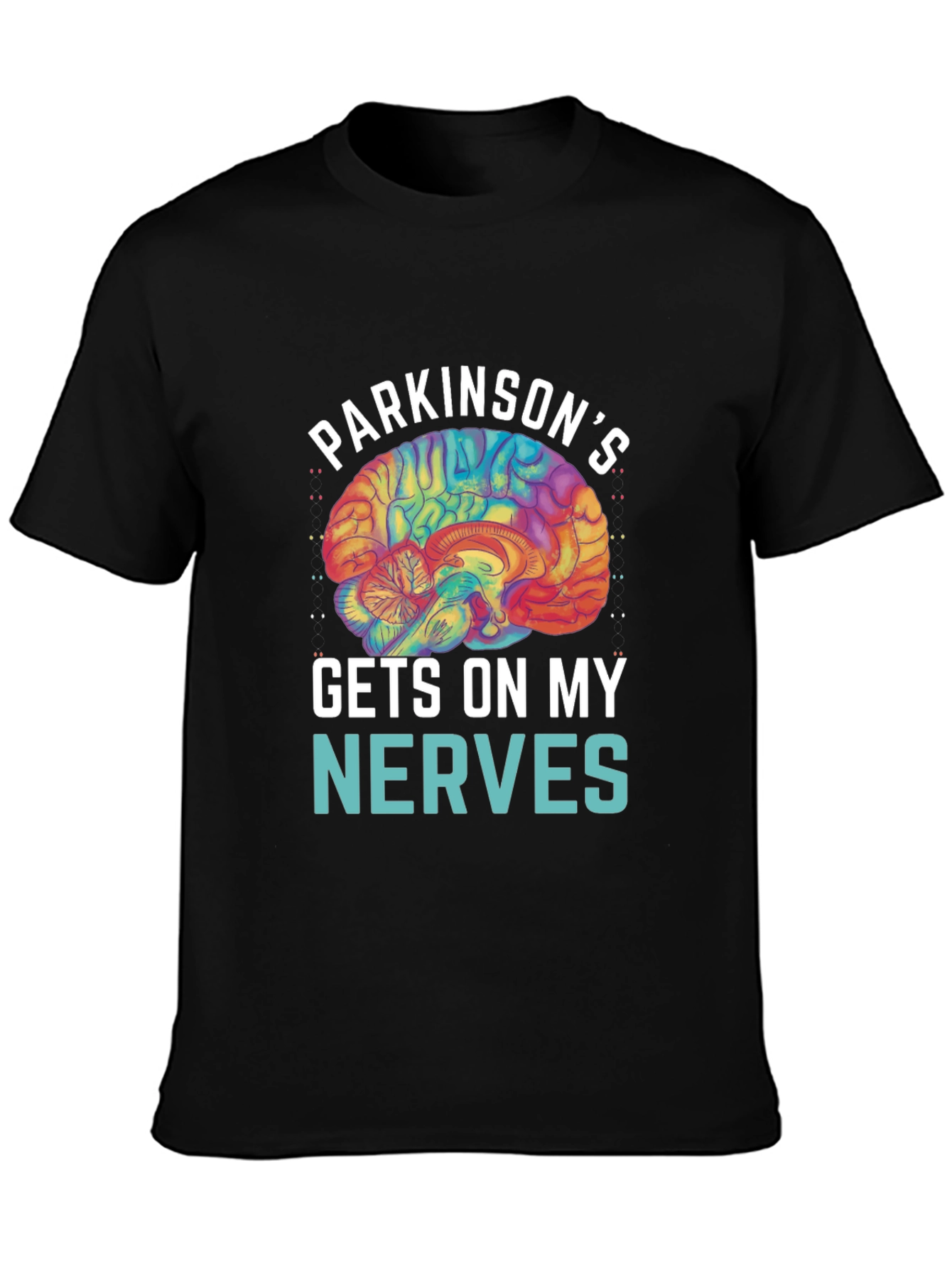 Parkinsons Awareness T-Shirt - Gets On My Nerves