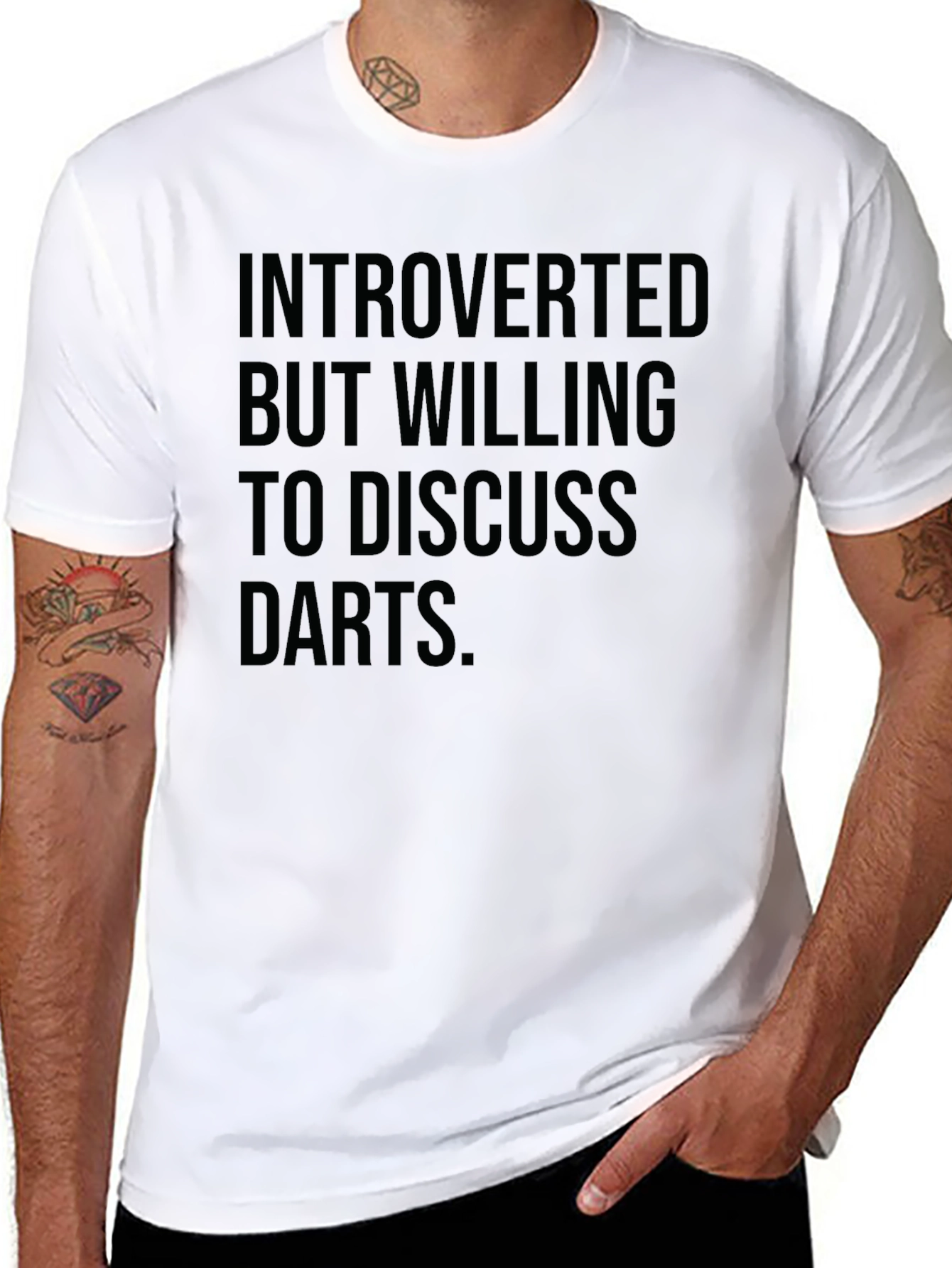 Introverted Darts T-Shirt - Soft Cotton Tee