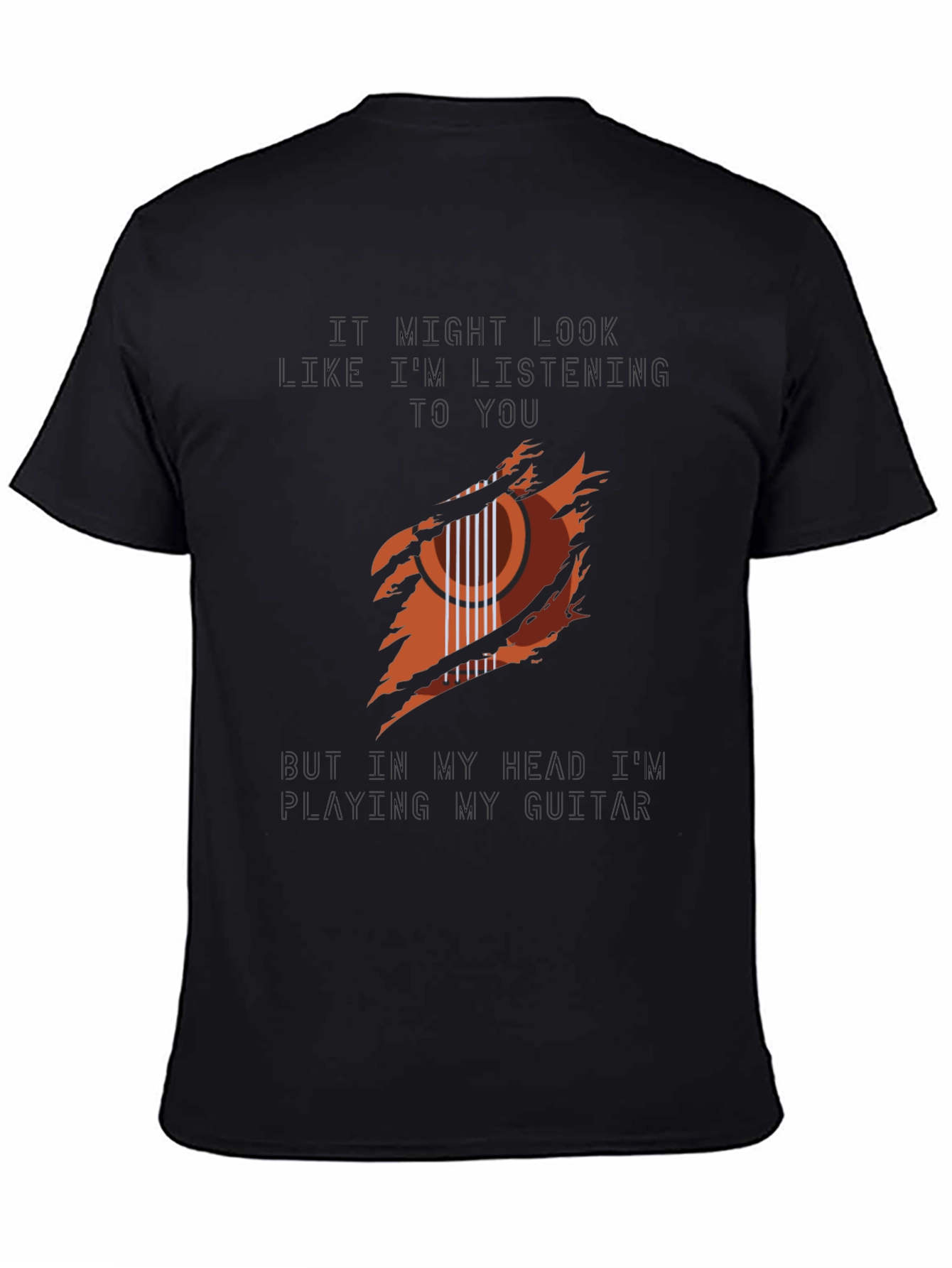 Guitar Player T-Shirt: Head in the Music!