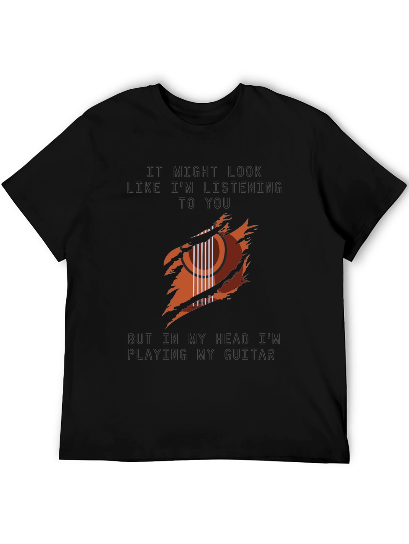 Guitar Player T-Shirt: Head in the Music!