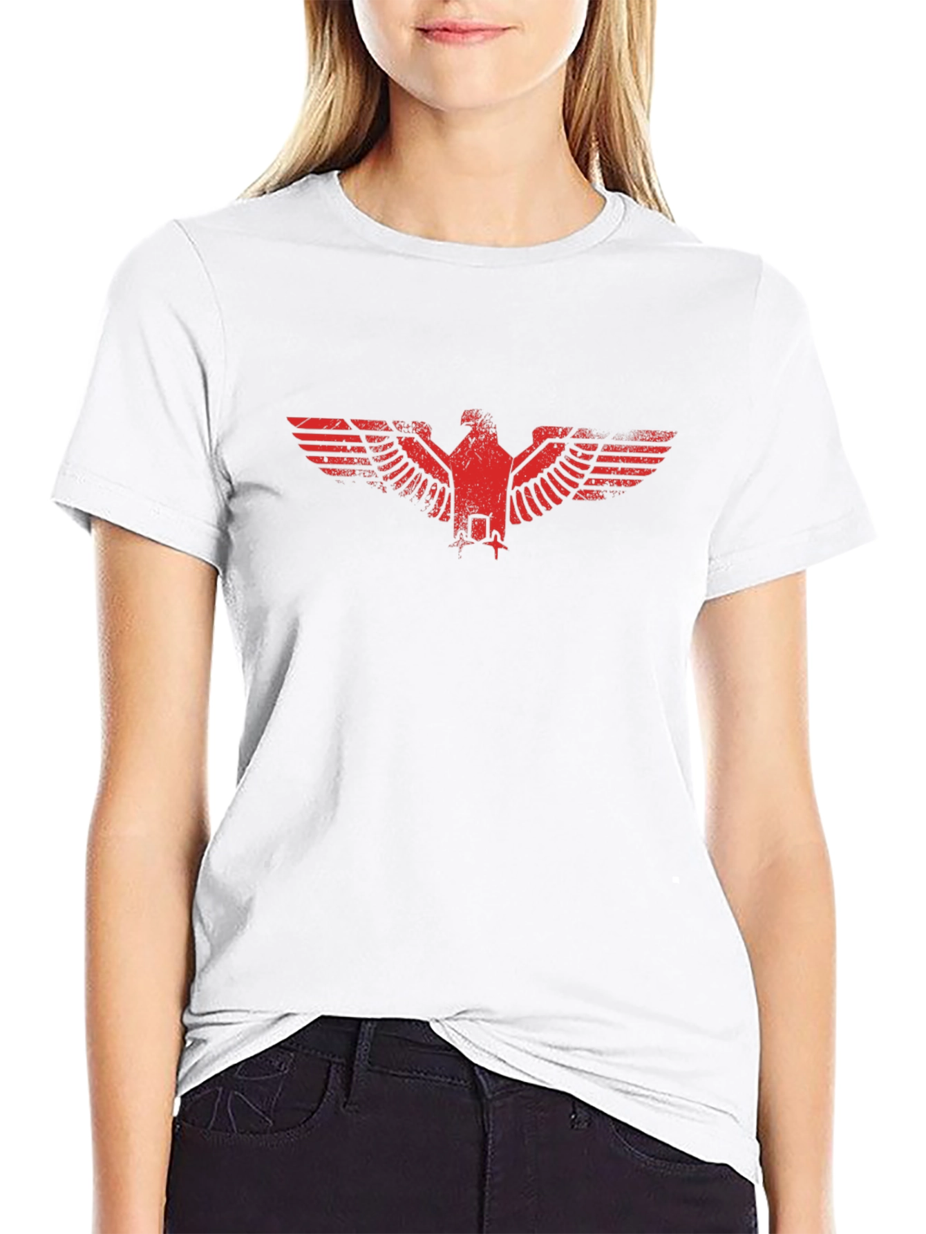 Red Eagle Graphic Black T-Shirt