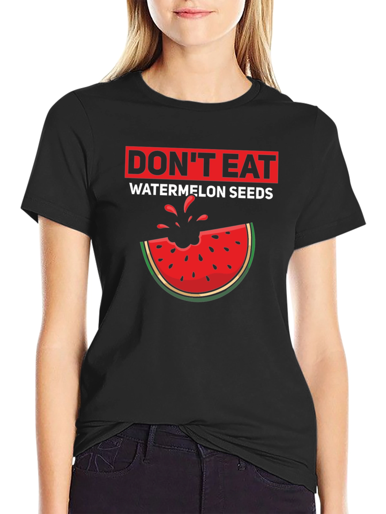 Dont Eat Watermelon Seeds Graphic T-Shirt
