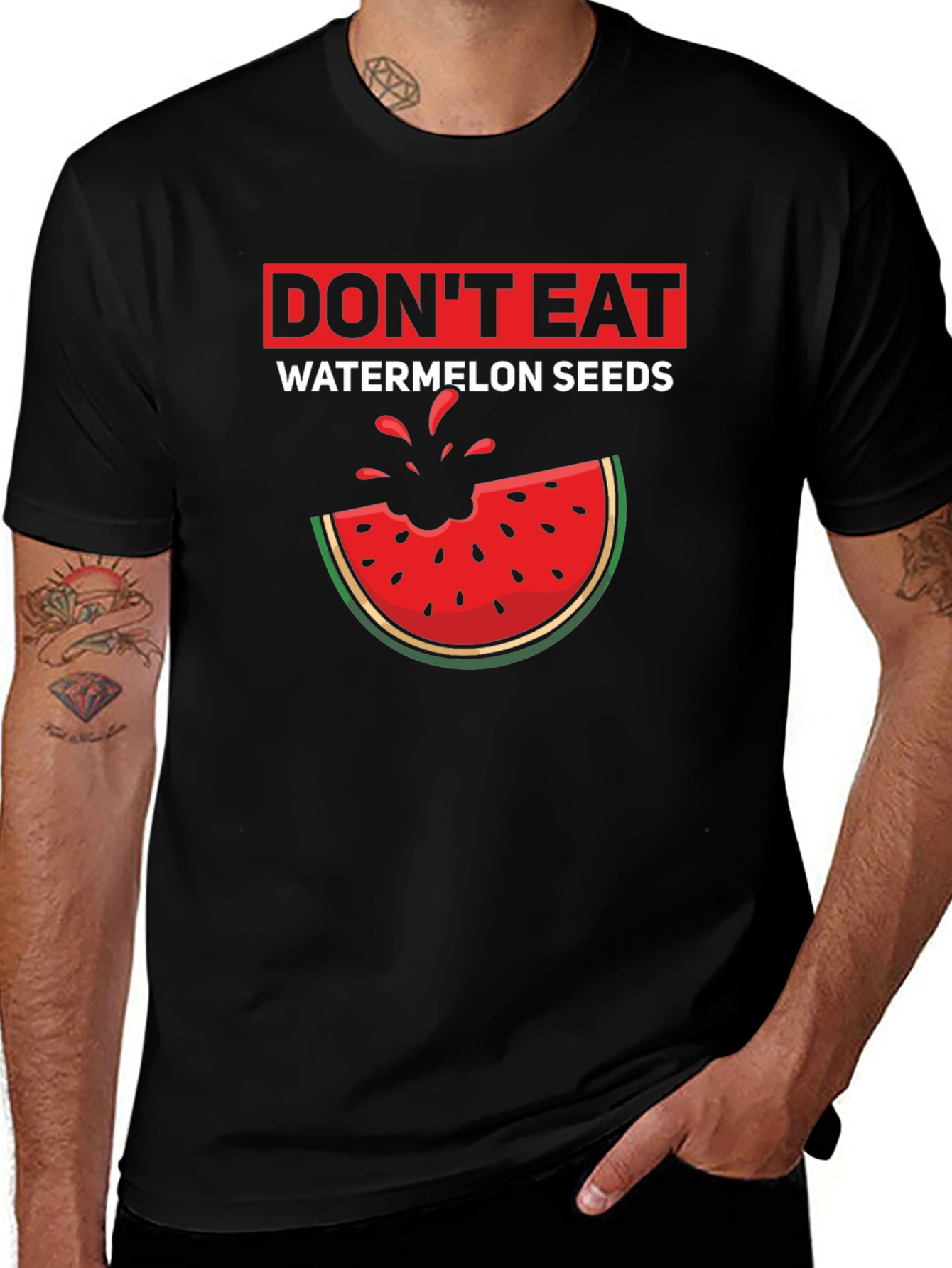 Dont Eat Watermelon Seeds Graphic T-Shirt