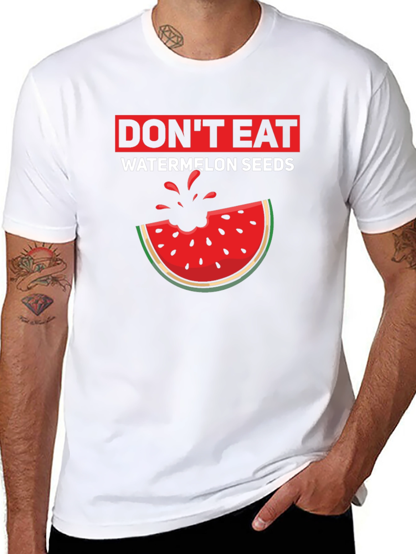 Dont Eat Watermelon Seeds Graphic T-Shirt