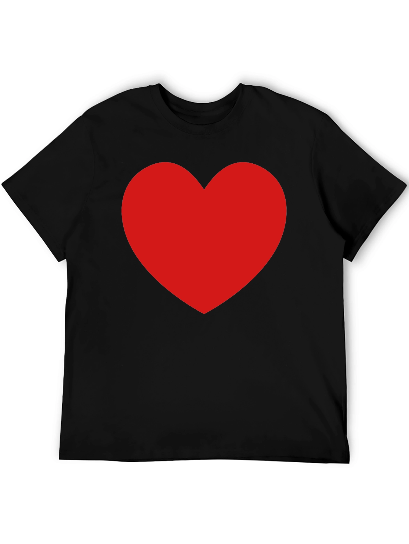 Red Heart Black Tee - Express Your Love