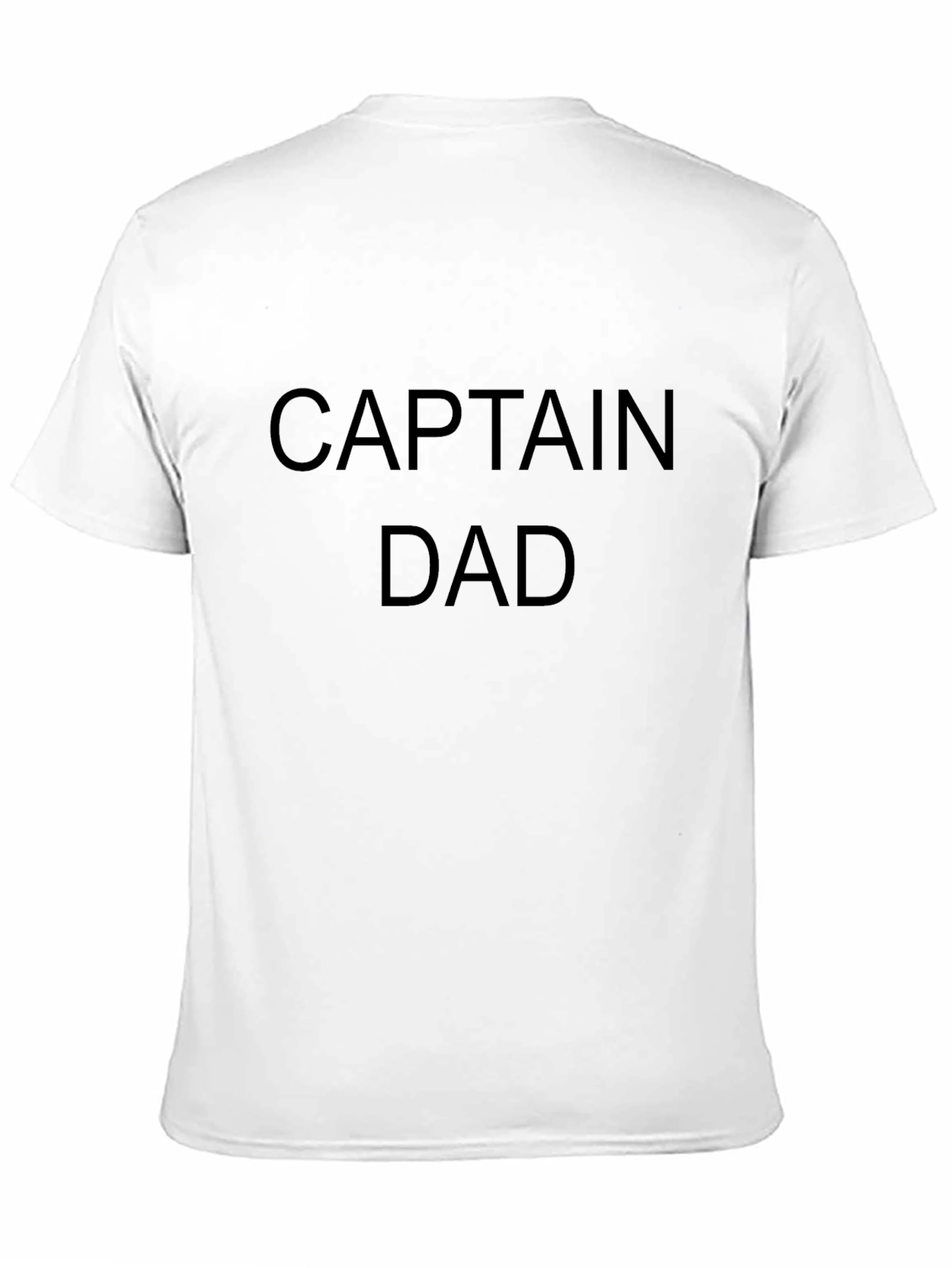 Captain Dad Black Graphic T-Shirt