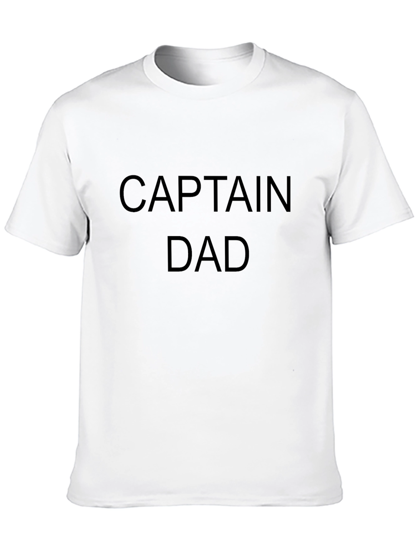 Captain Dad Black Graphic T-Shirt