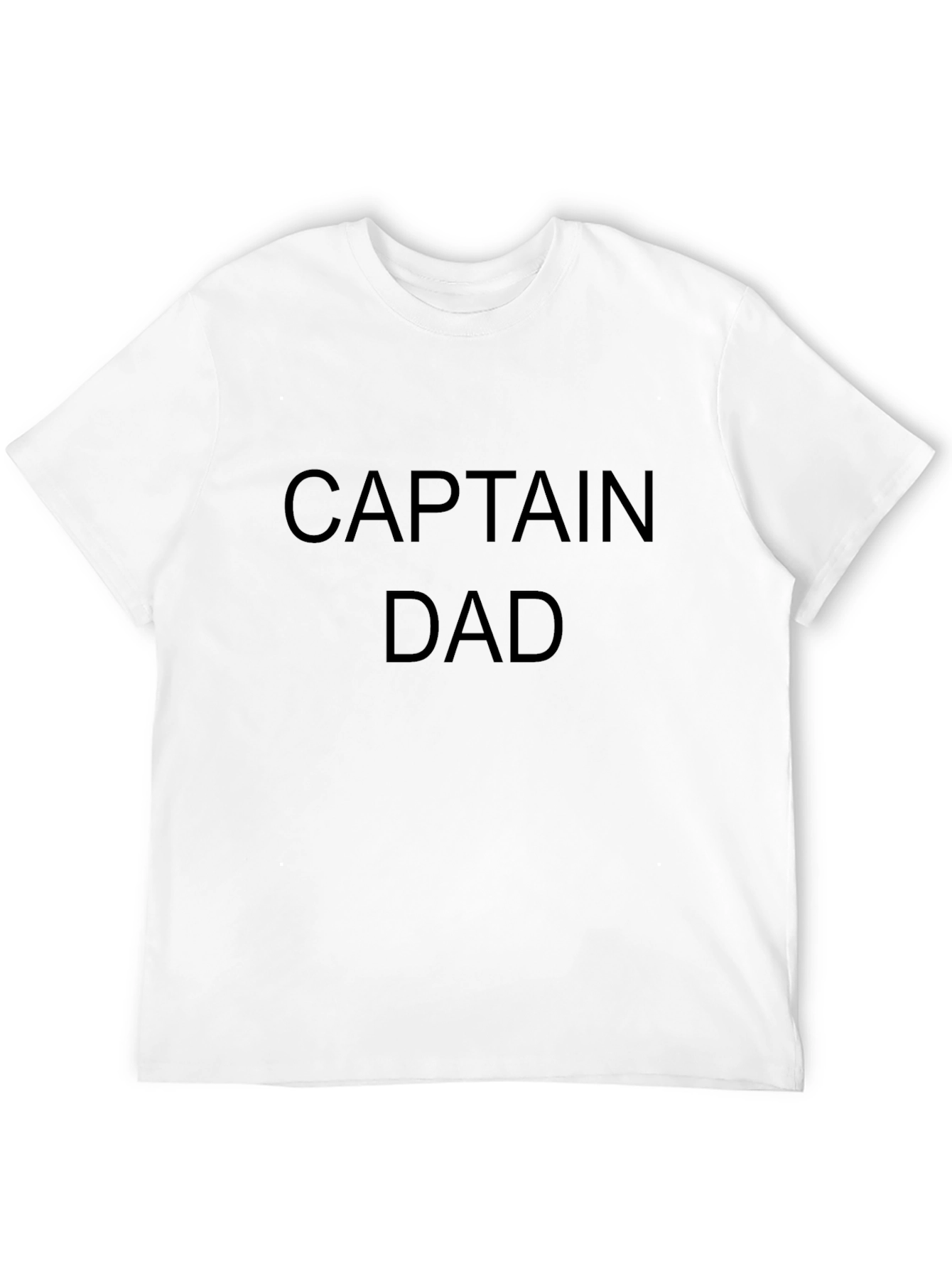 Captain Dad Black Graphic T-Shirt