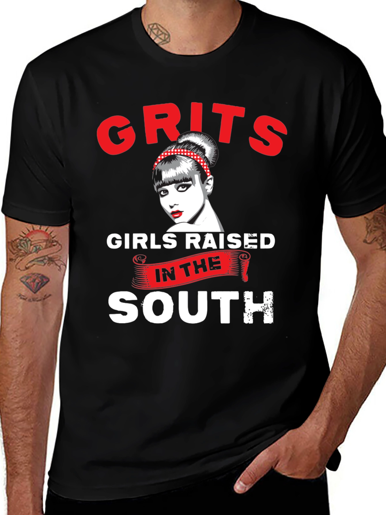 Grits Girls Raised in the South Graphic T-Shirt