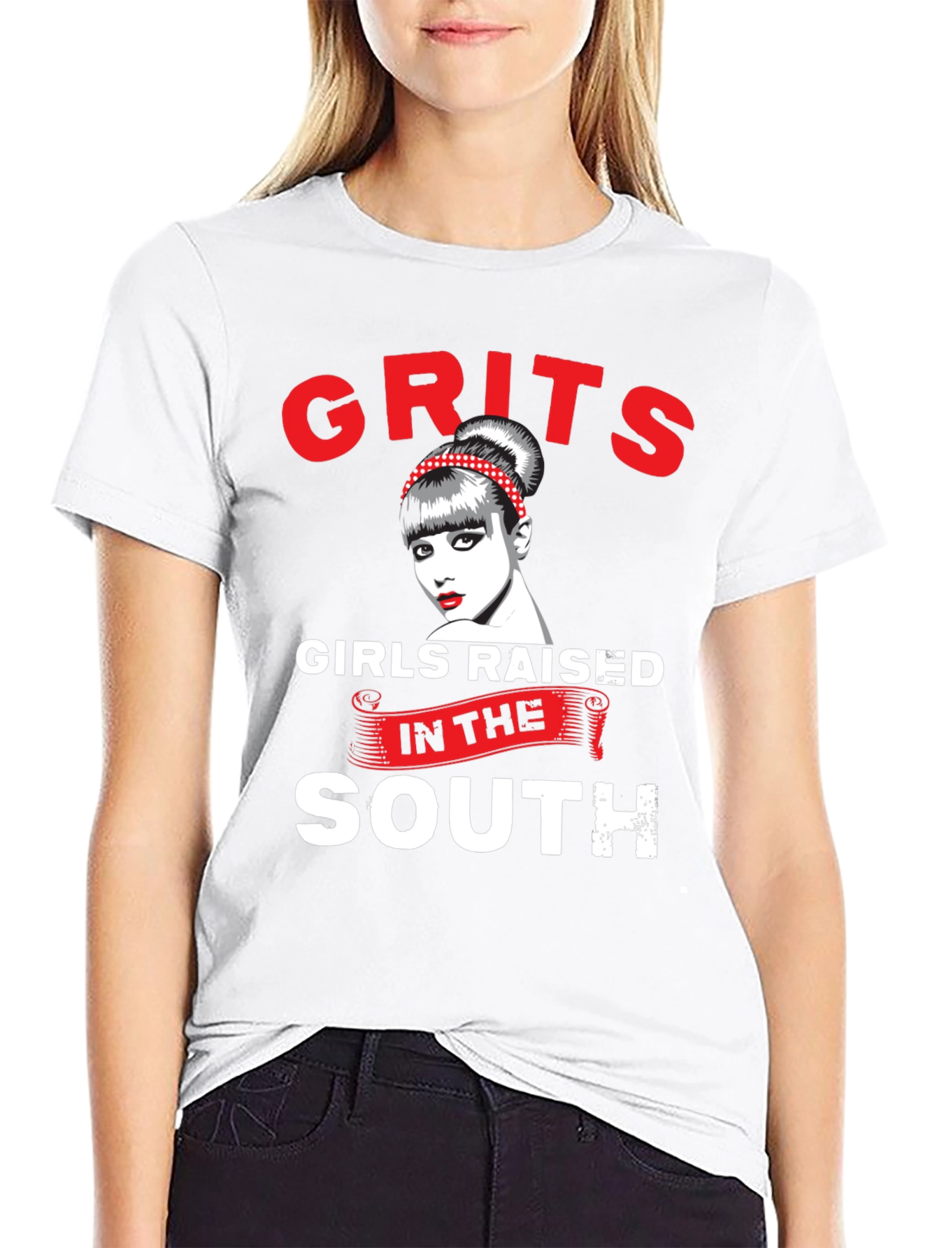 Grits Girls Raised in the South Graphic T-Shirt