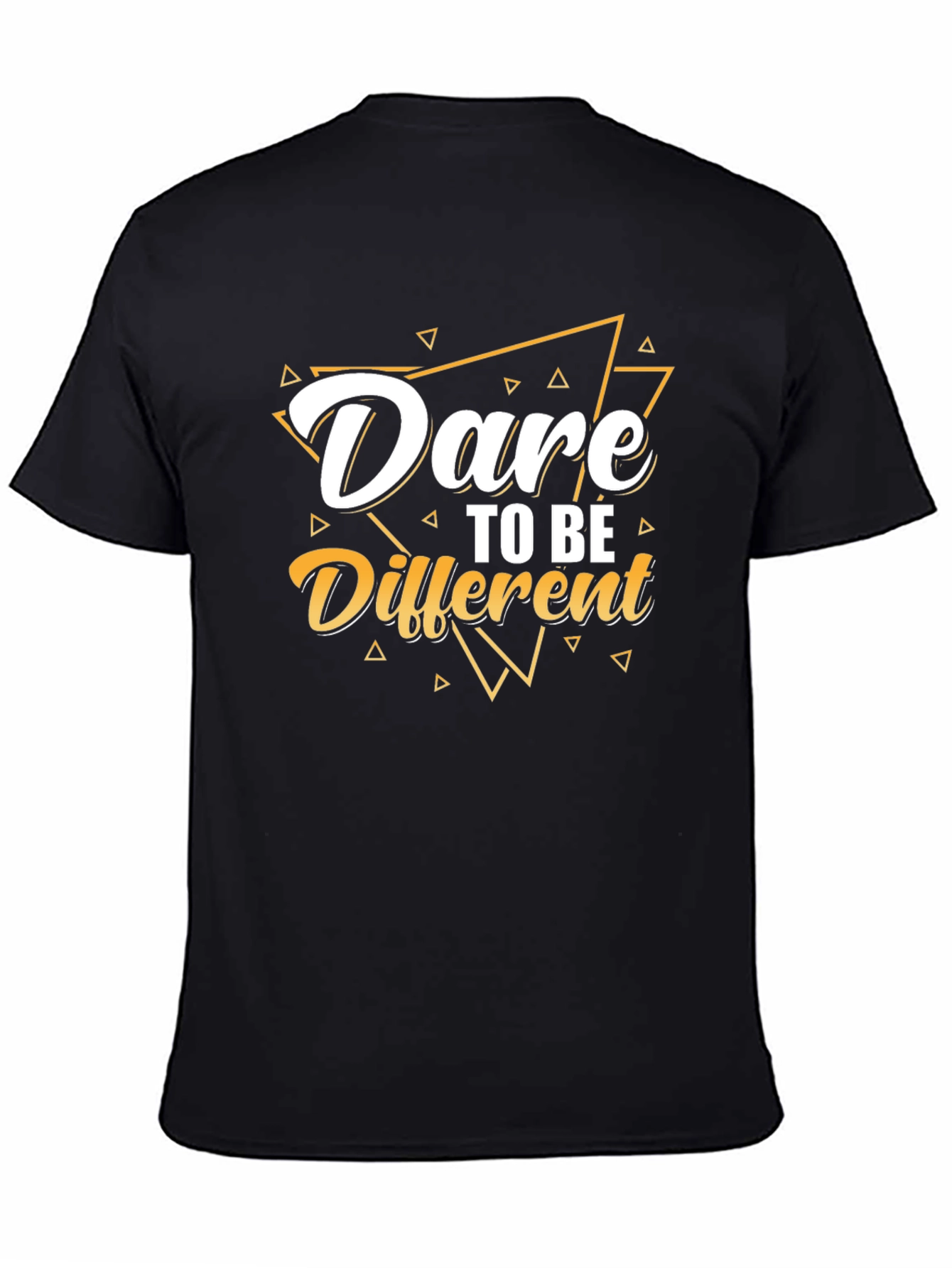Dare to be Different Black Graphic Tee