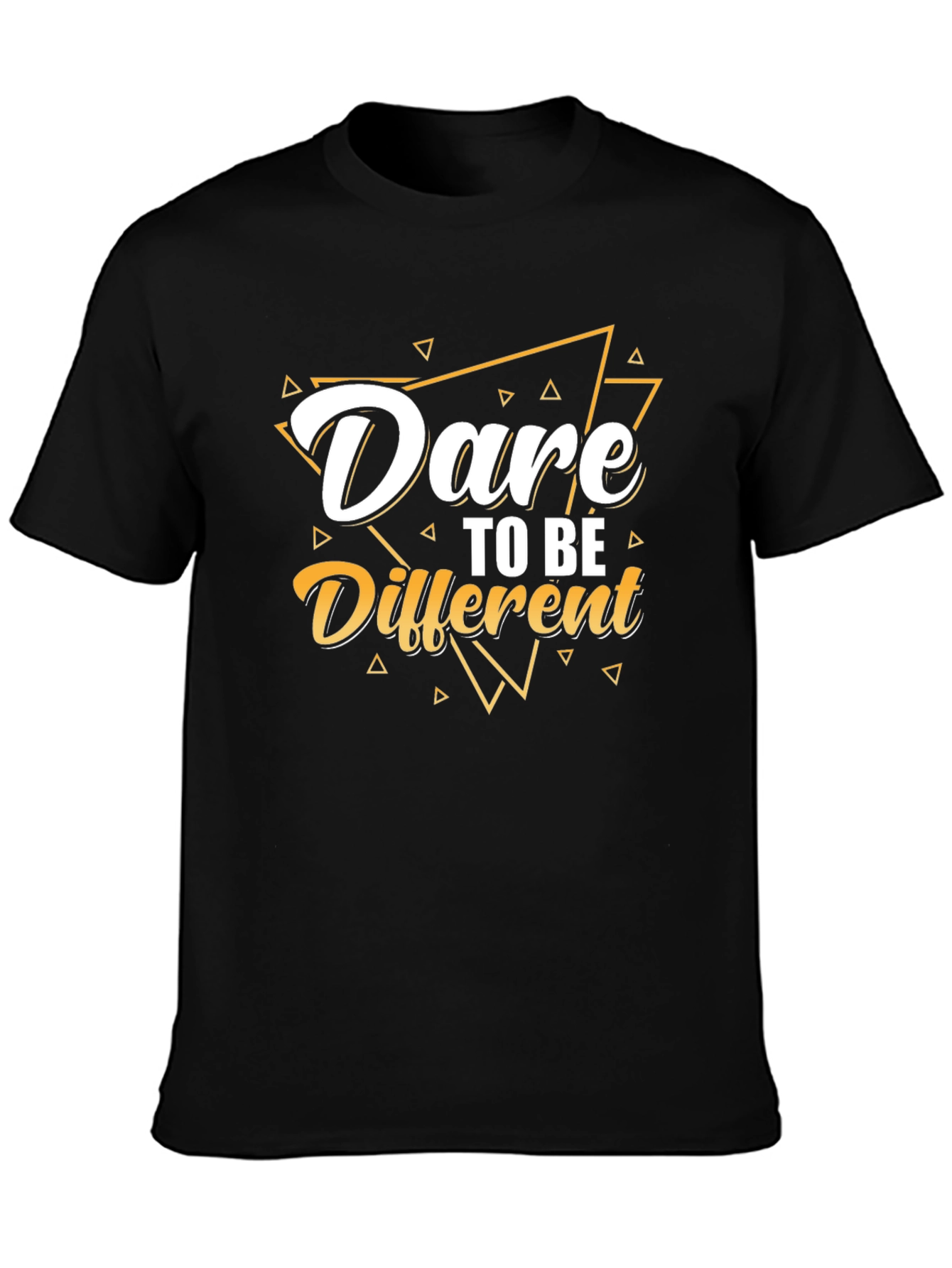Dare to be Different Black Graphic Tee