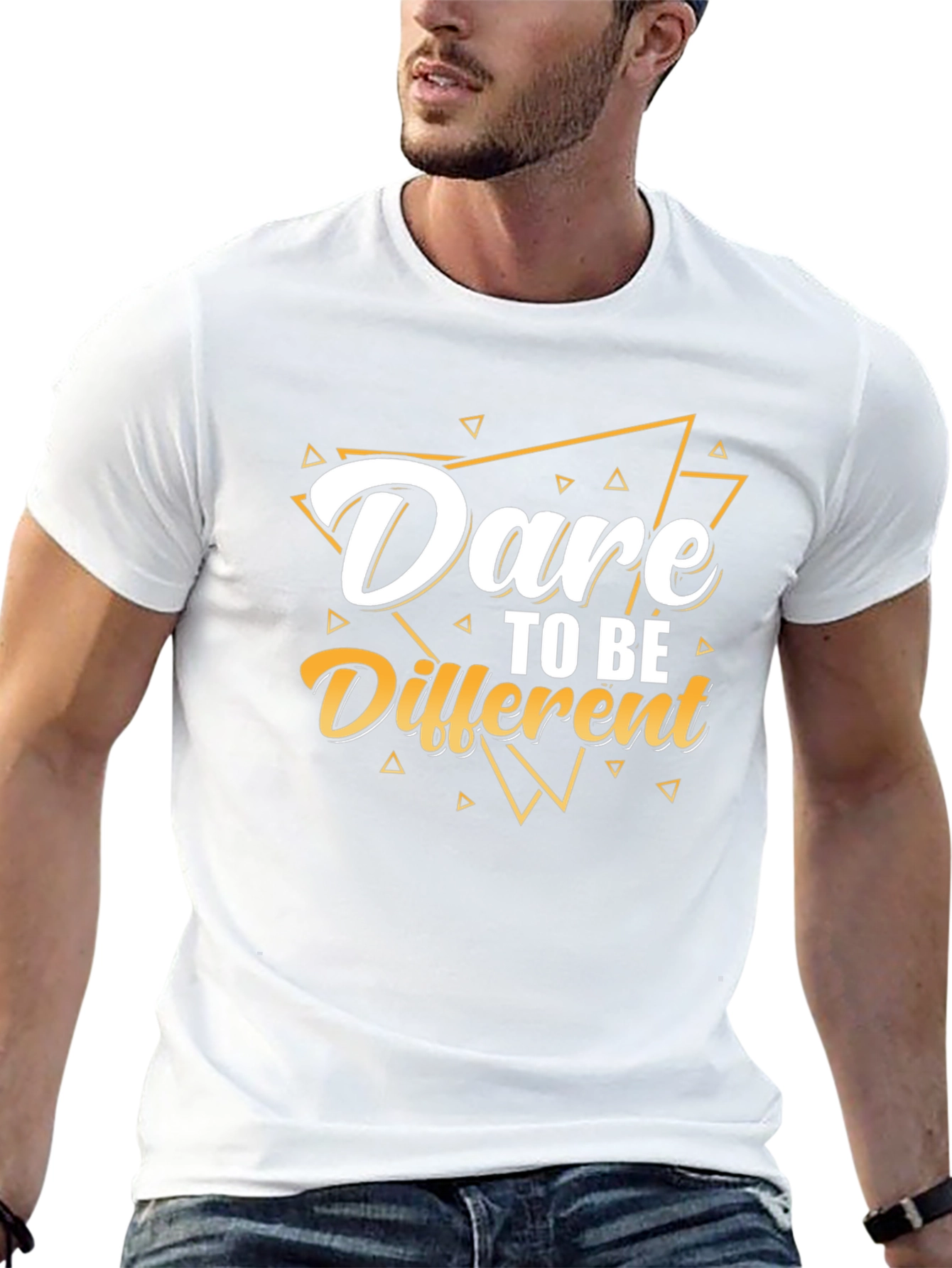 Dare to be Different Black Graphic Tee
