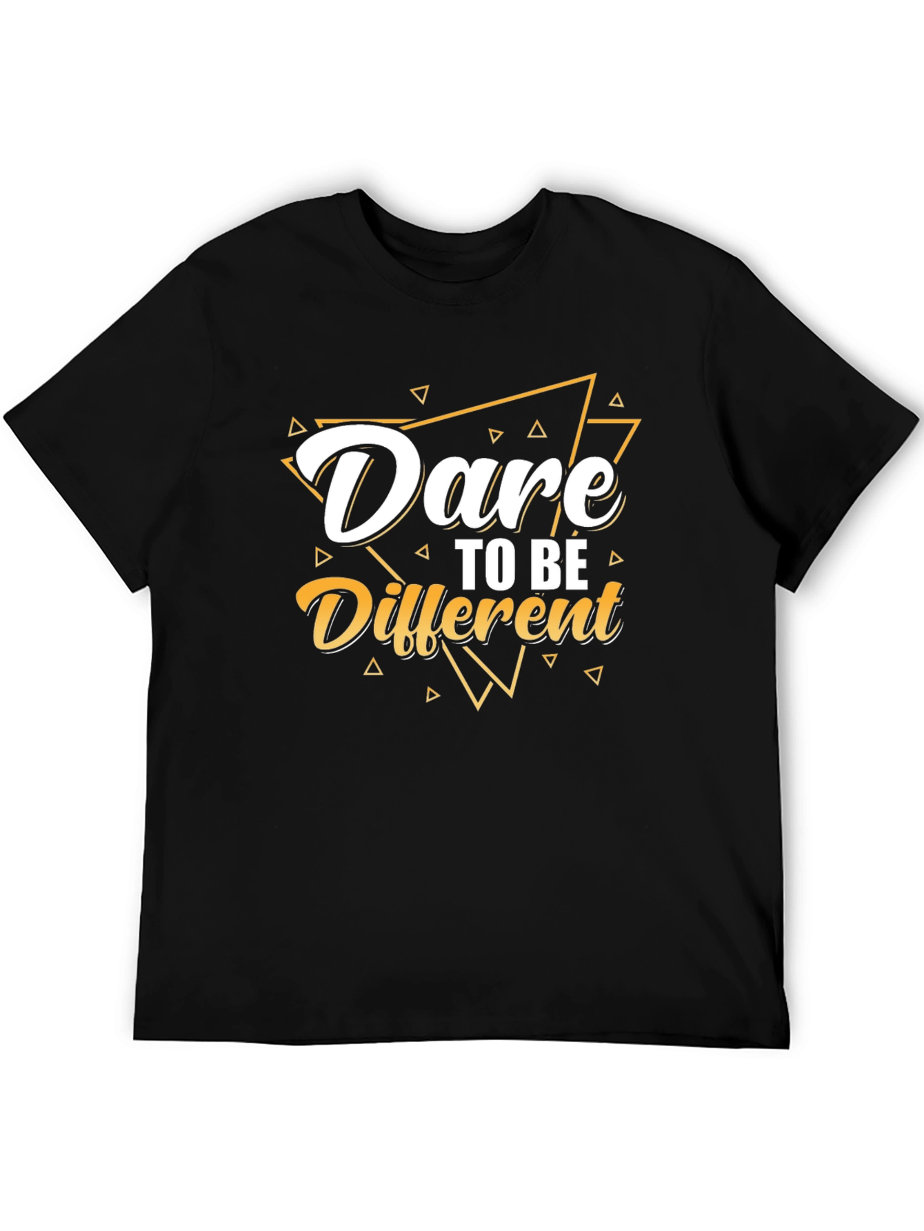 Dare to be Different Black Graphic Tee