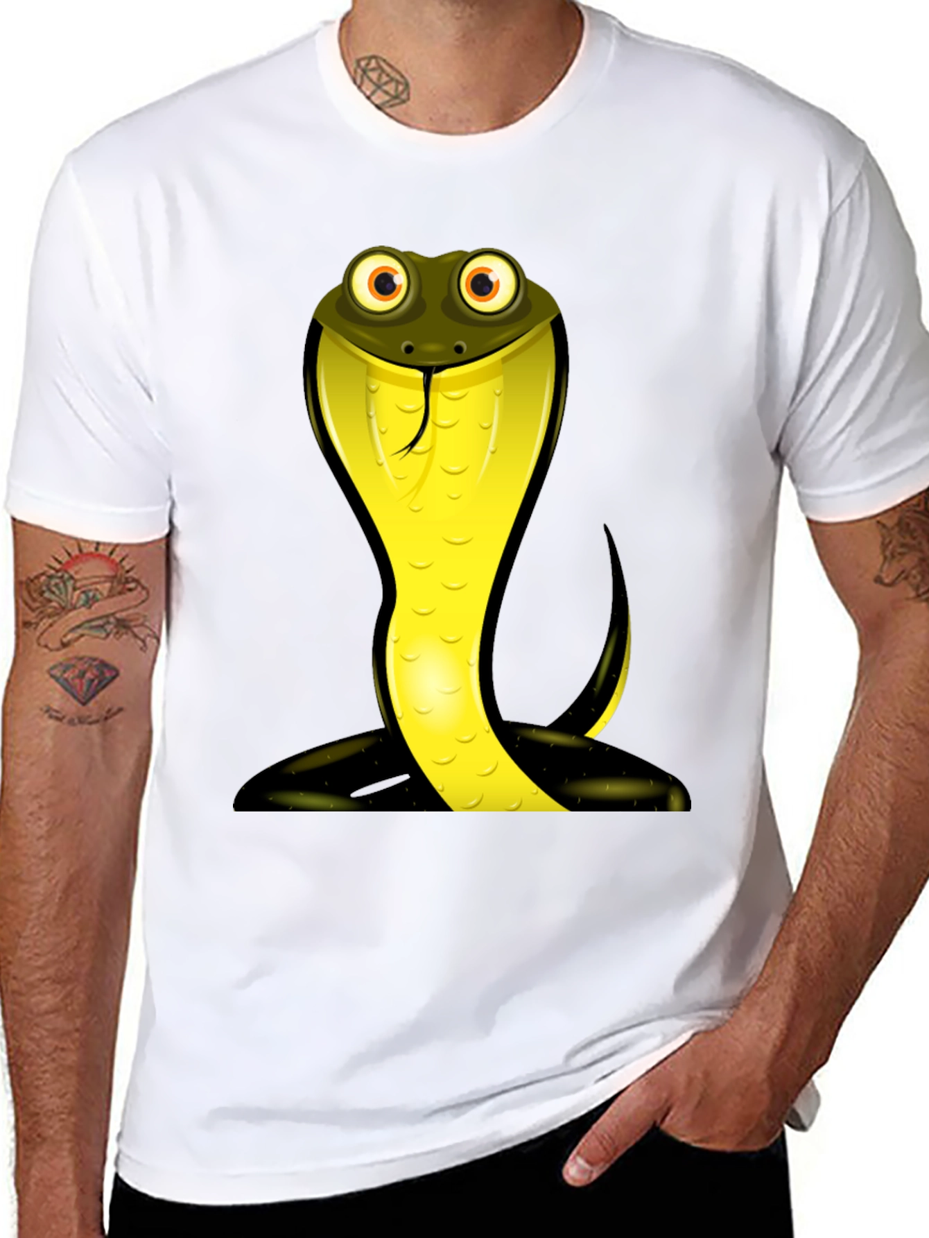 Cobra Snake Graphic T-Shirt - Unisex Crew Neck Tee