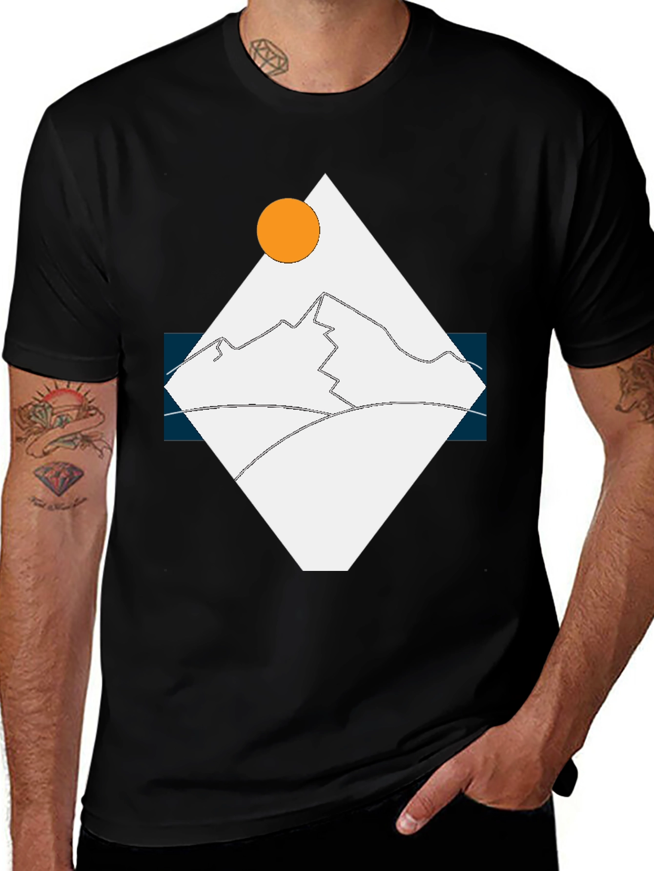 Geometric Mountain T-Shirt