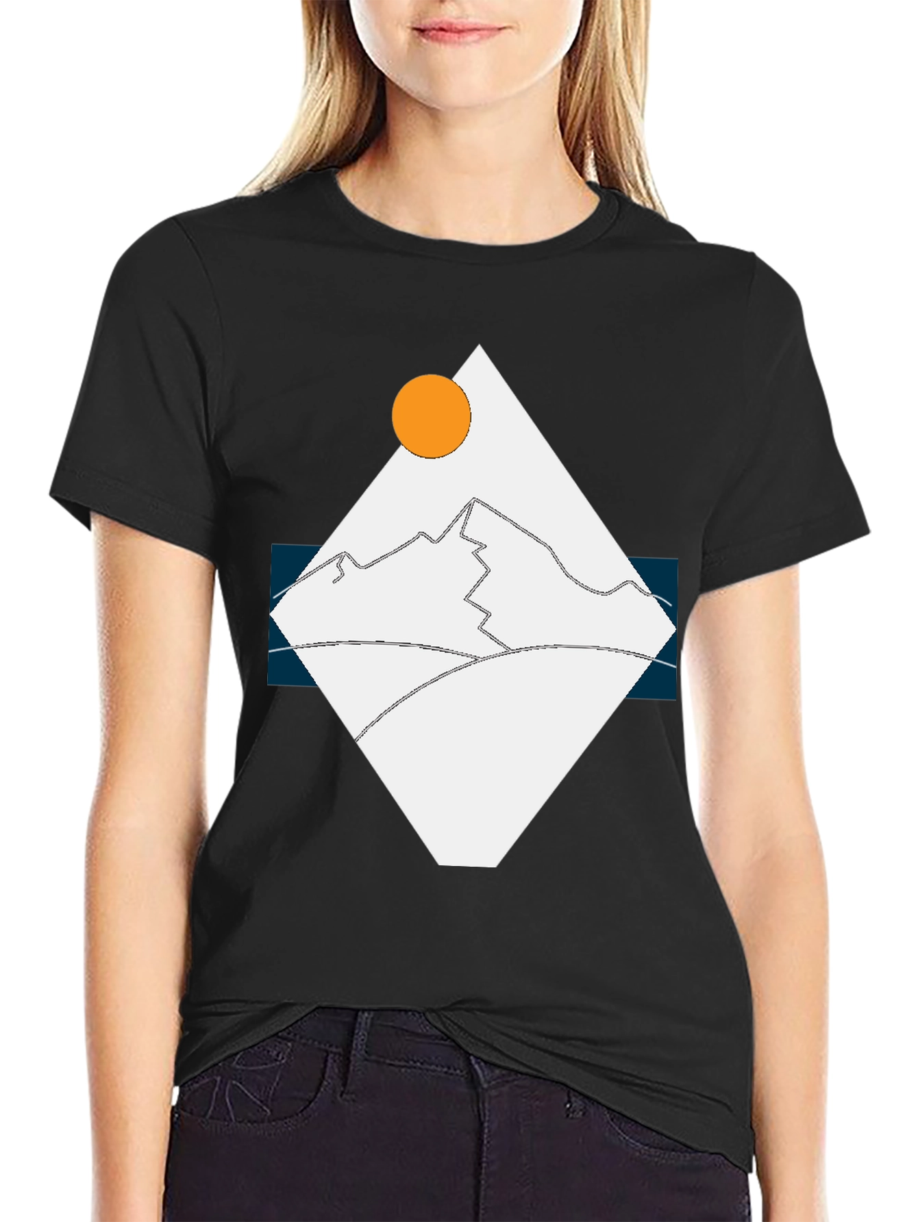 Geometric Mountain T-Shirt