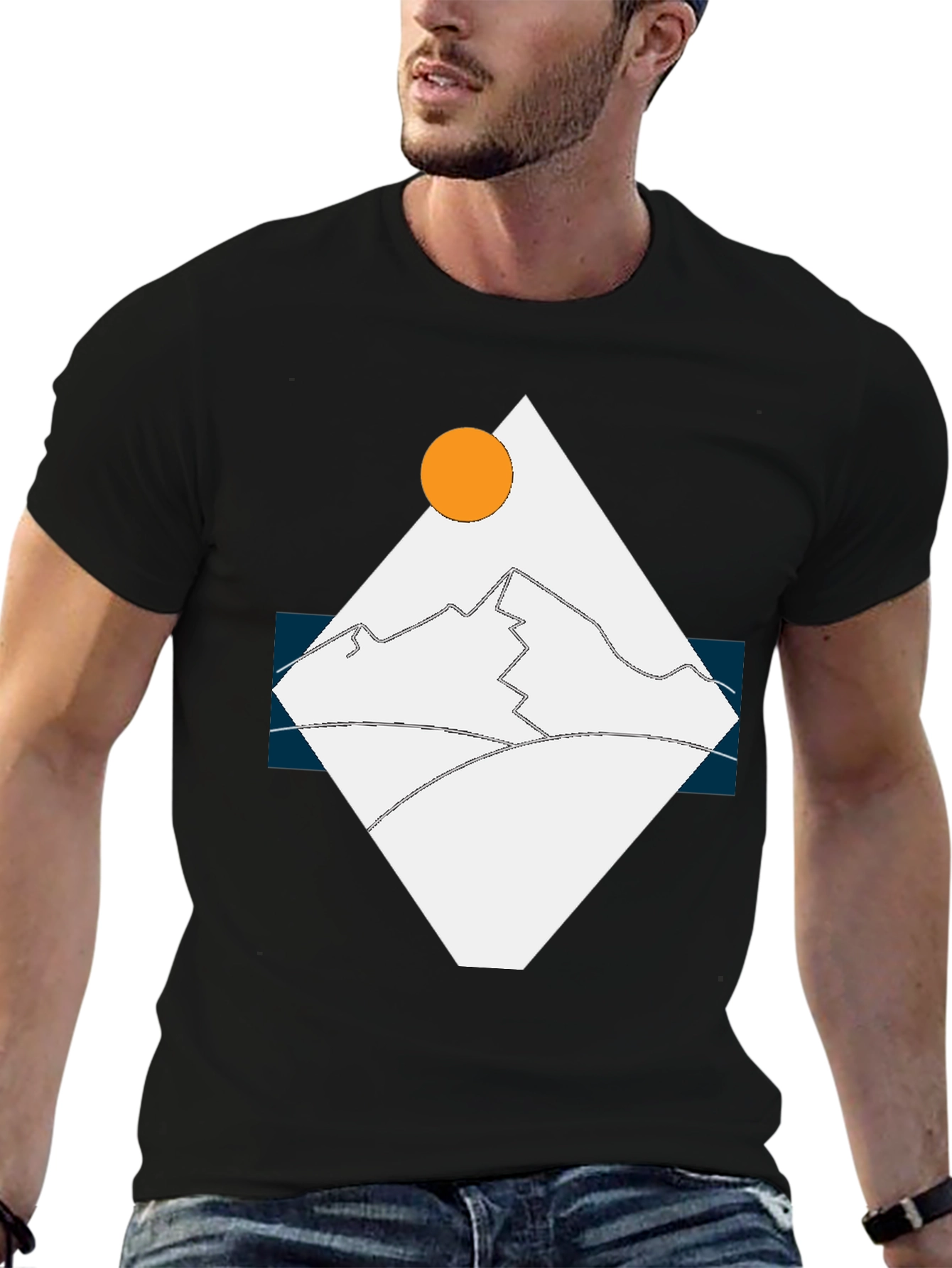 Geometric Mountain T-Shirt