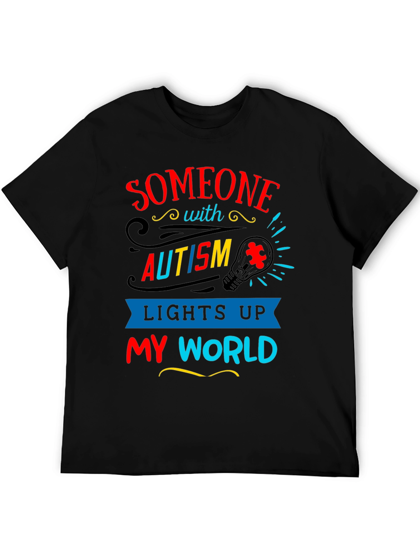 Autism Awareness T-Shirt - Lights Up My World