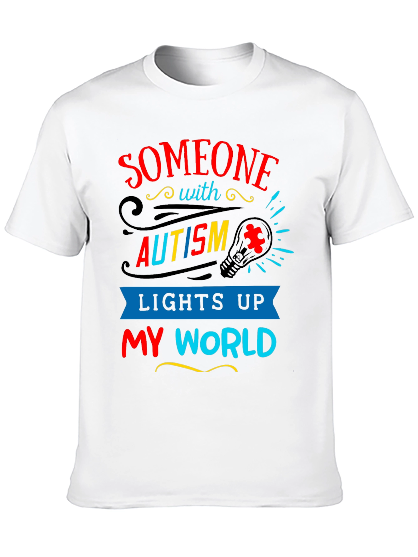Autism Awareness T-Shirt - Lights Up My World