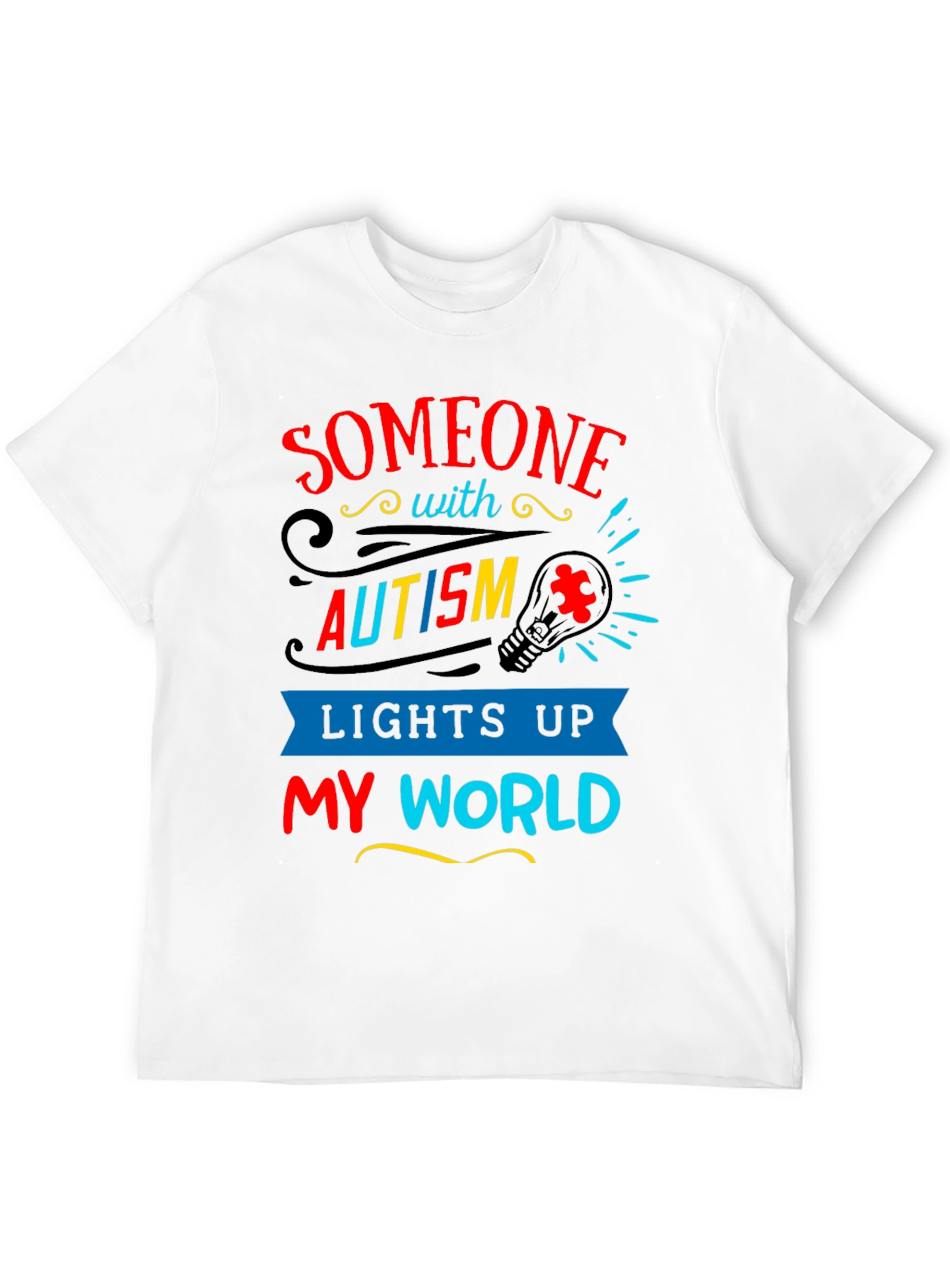 Autism Awareness T-Shirt - Lights Up My World