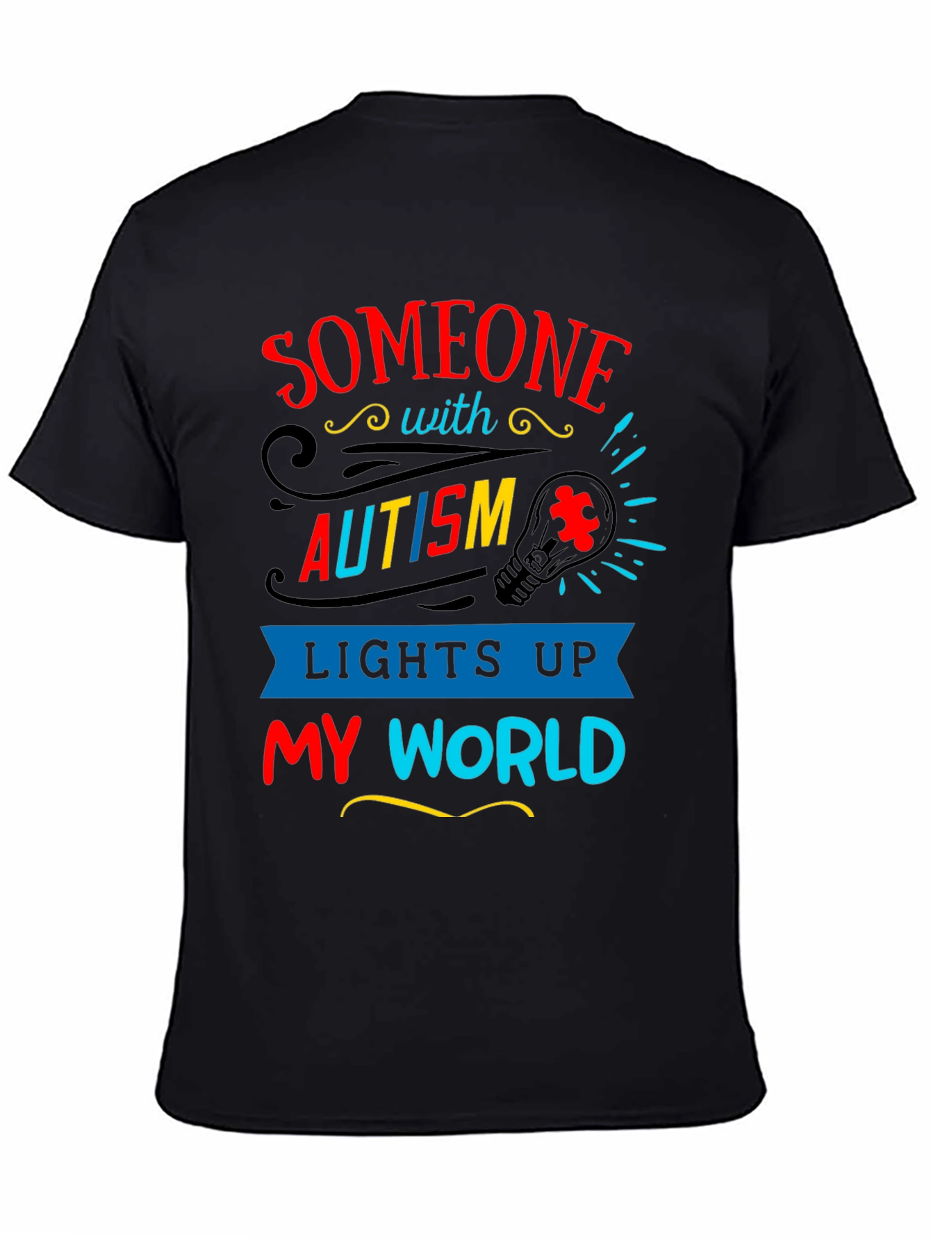 Autism Awareness T-Shirt - Lights Up My World