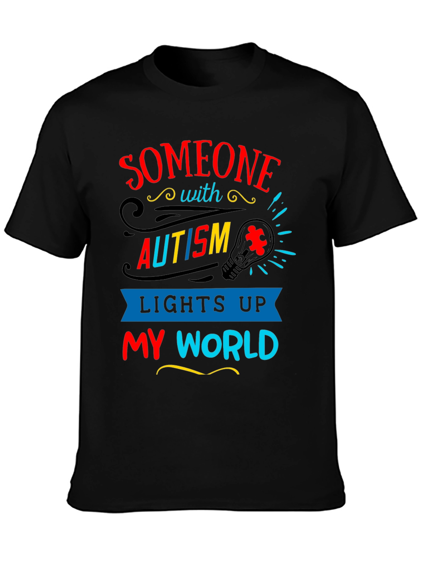 Autism Awareness T-Shirt - Lights Up My World