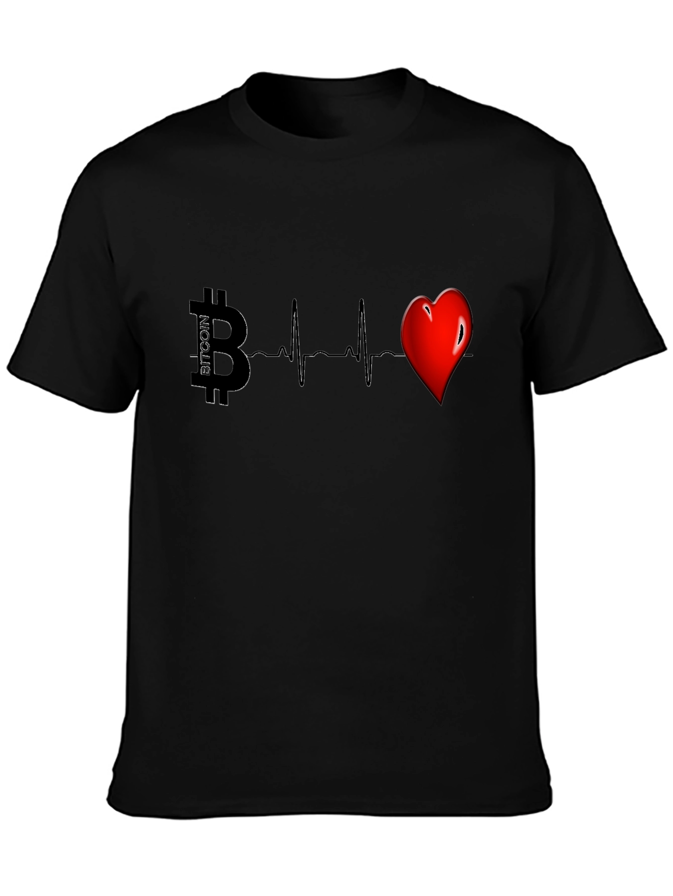 Bitcoin Heartbeat Graphic Tee