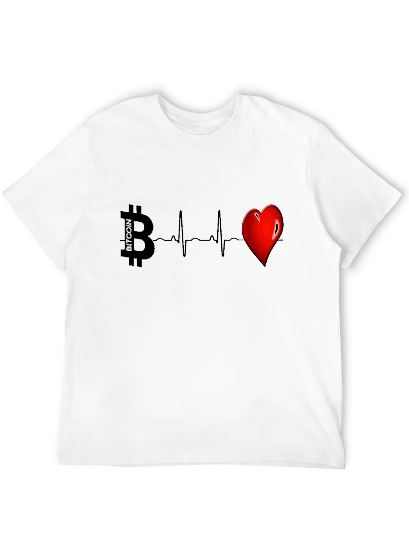Bitcoin Heartbeat Graphic Tee