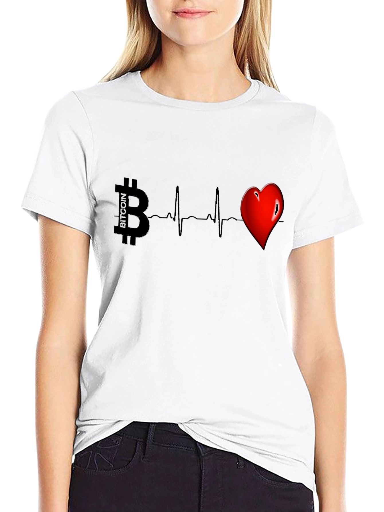 Bitcoin Heartbeat Graphic Tee