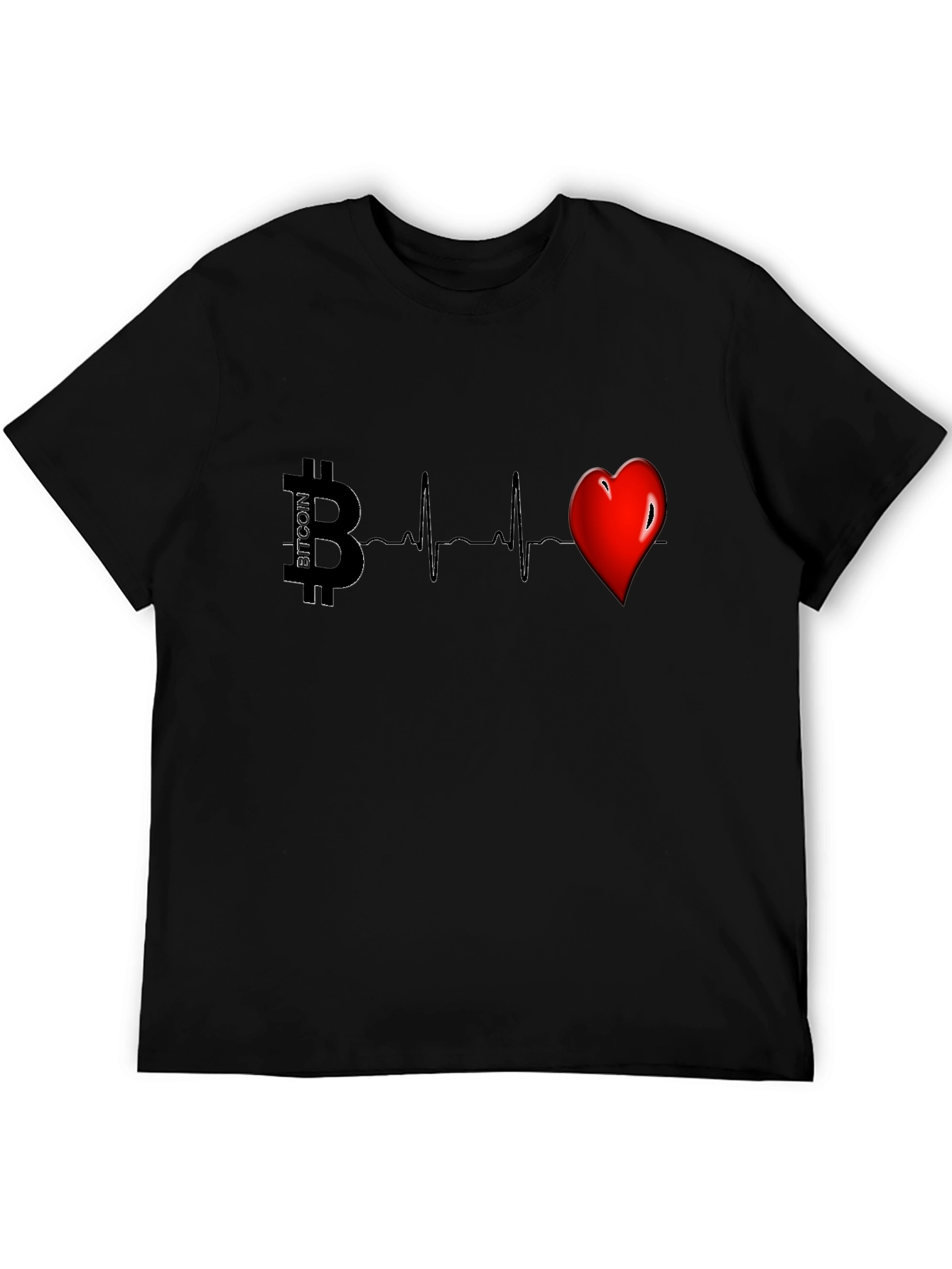 Bitcoin Heartbeat Graphic Tee