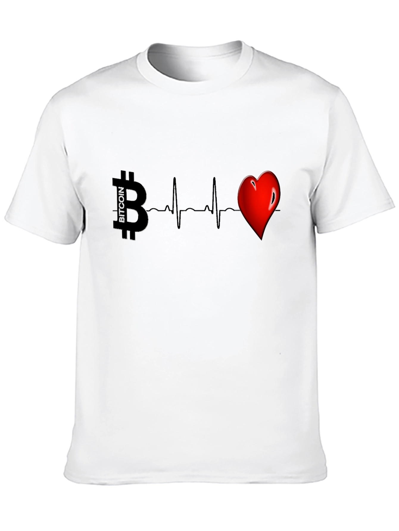 Bitcoin Heartbeat Graphic Tee