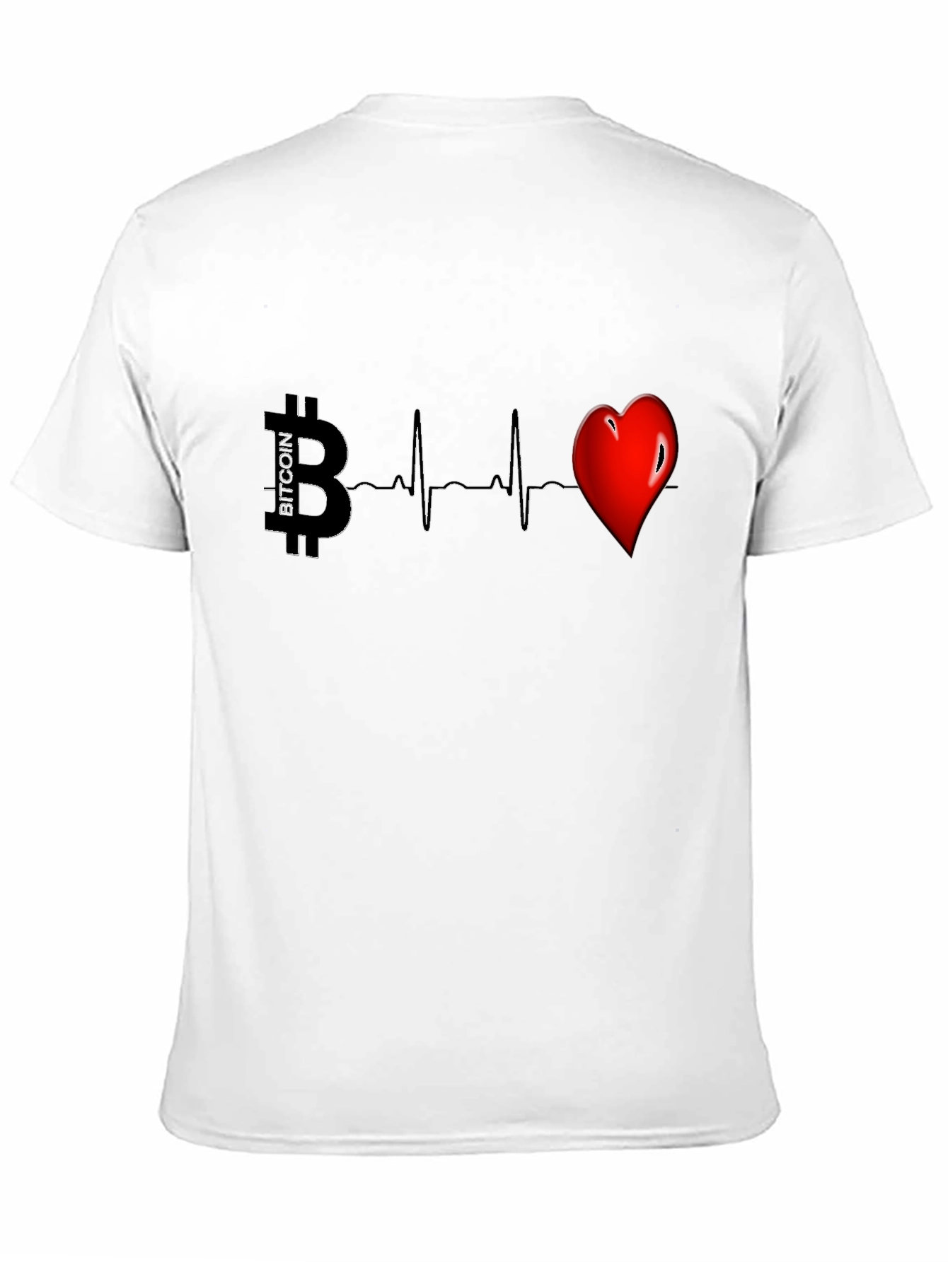 Bitcoin Heartbeat Graphic Tee