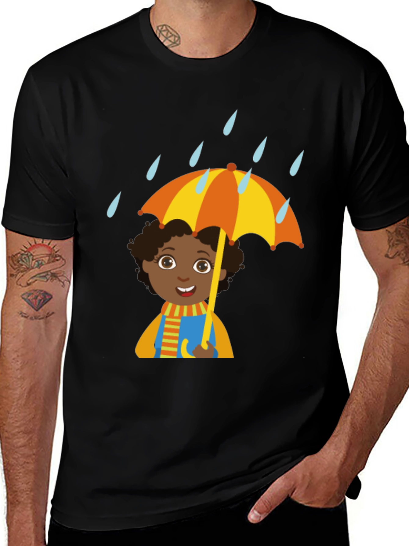 Rainy Day Cartoon T-Shirt