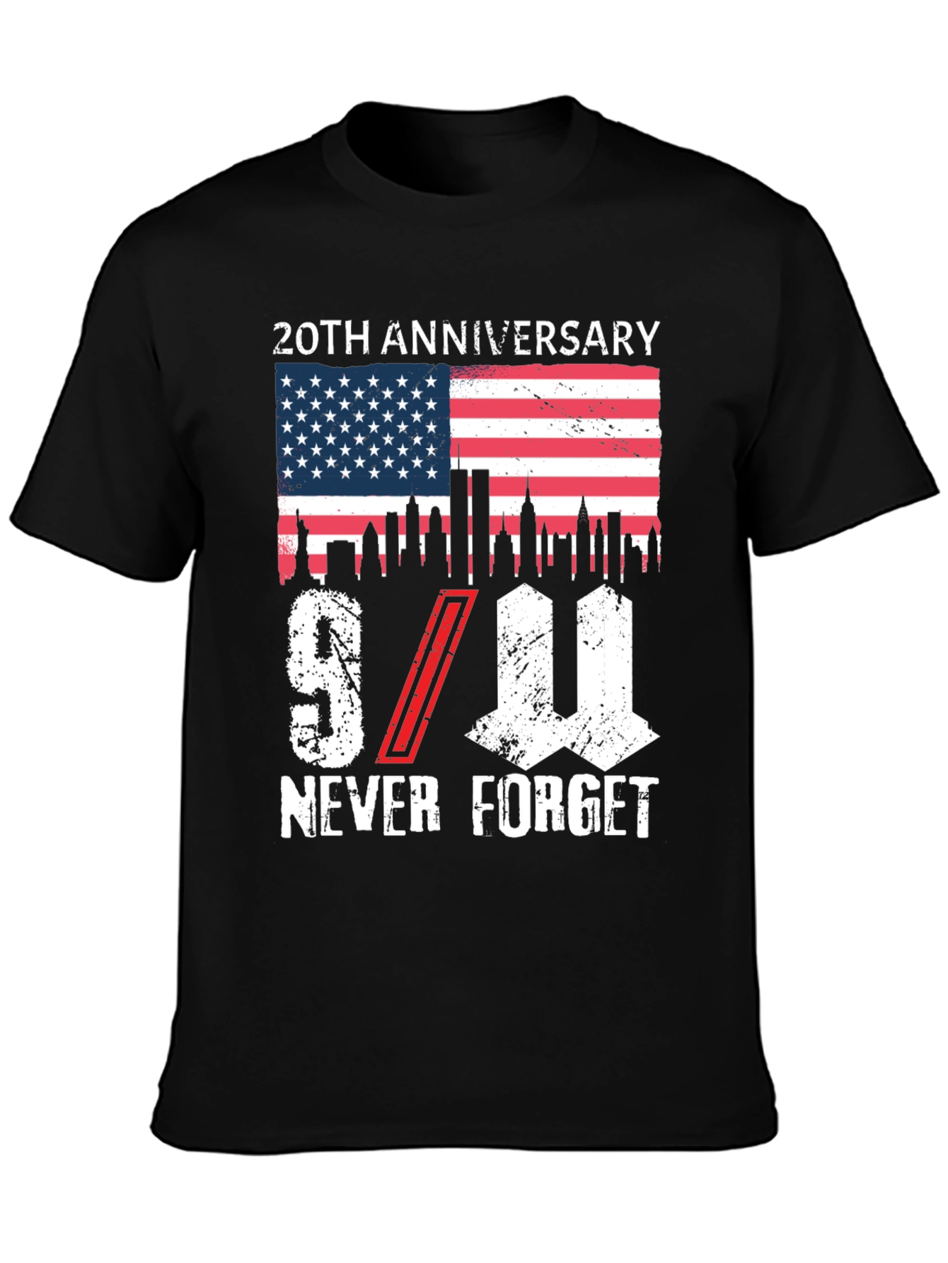 9/11 20th Anniversary Never Forget T-Shirt