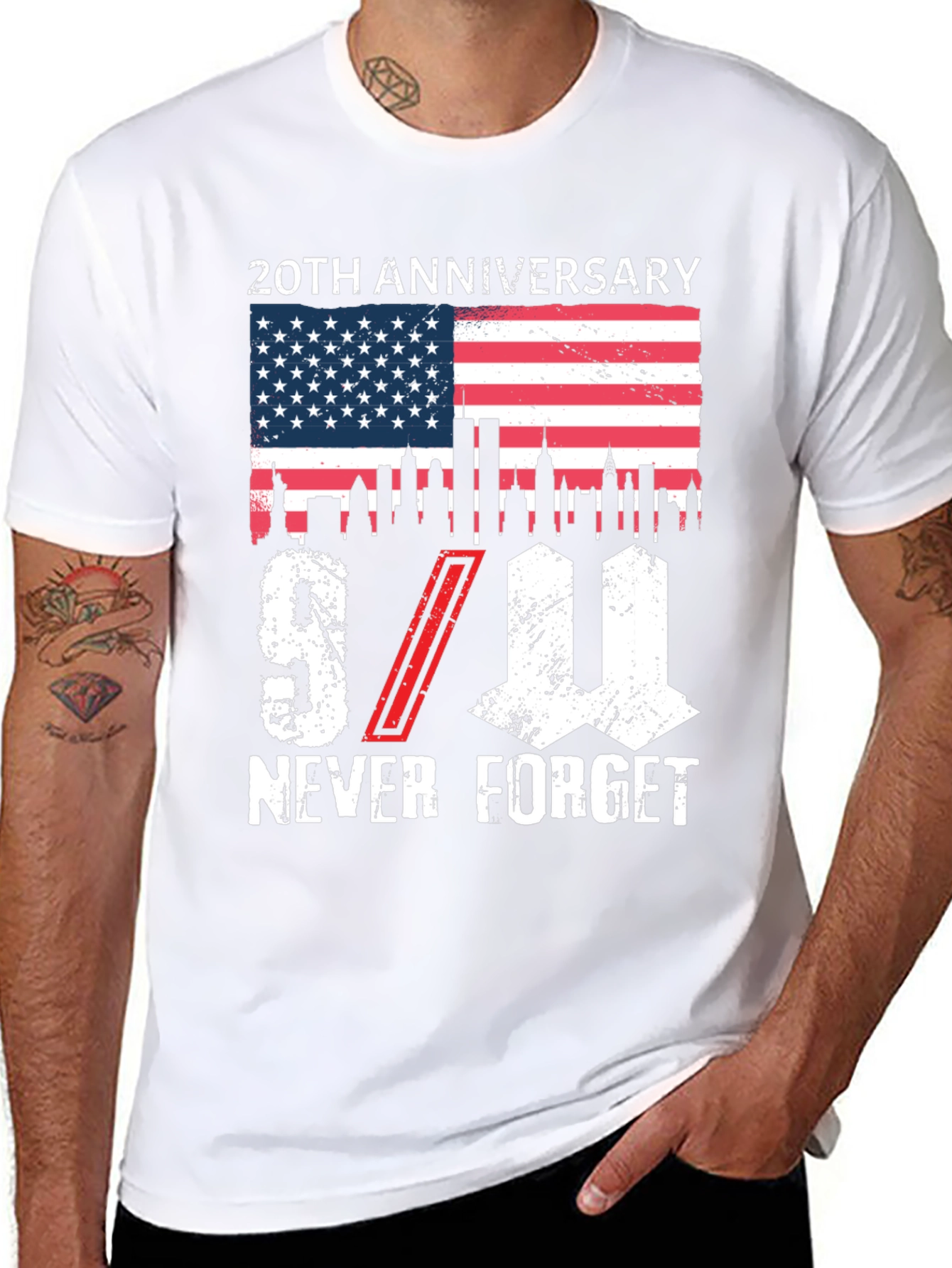 9/11 20th Anniversary Never Forget T-Shirt